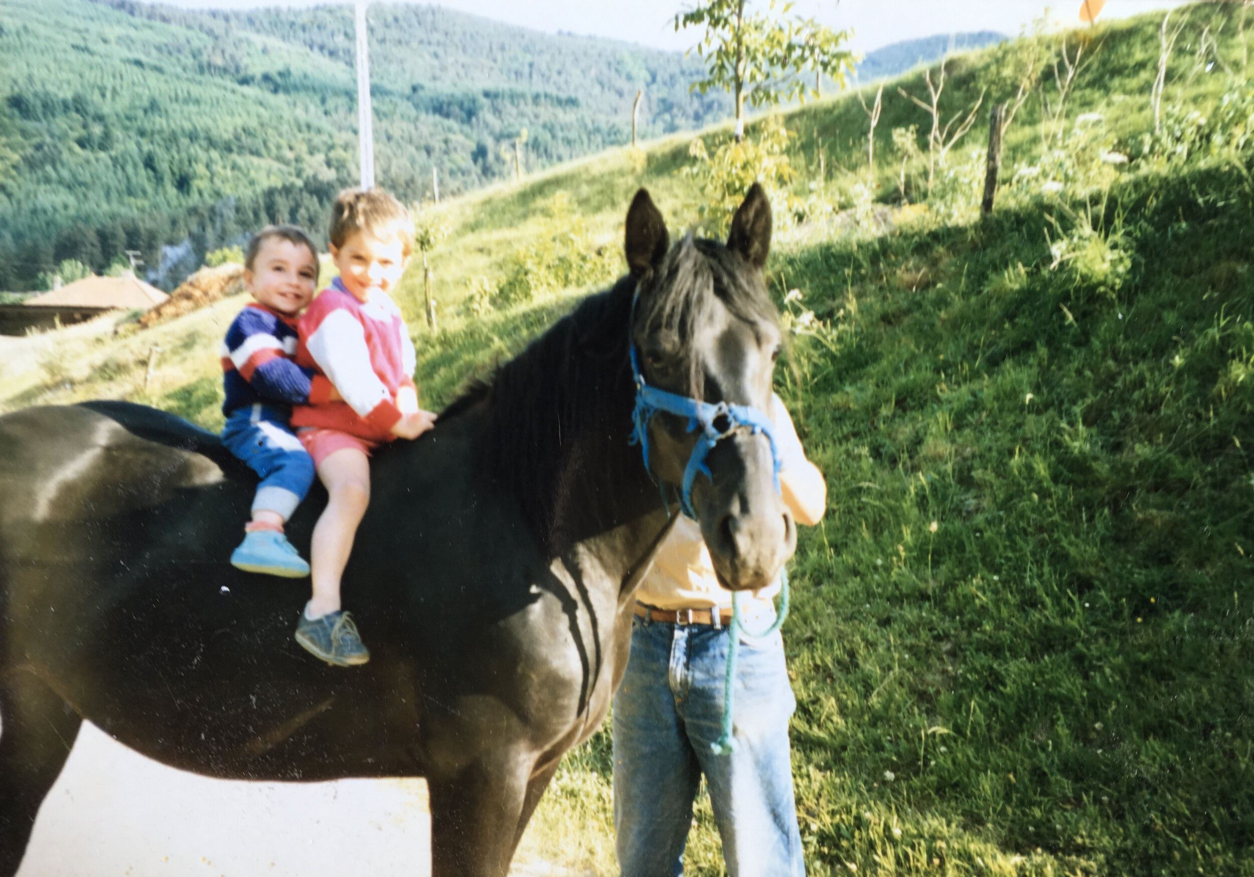 With my brother in France 1989.