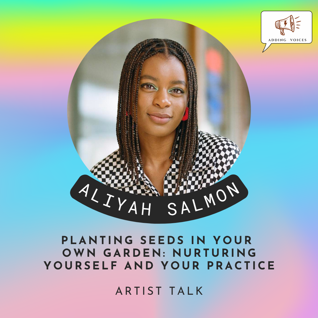 Aliyah Salmon, she her practice investigates the intricate crossroads of Black femininity and the Afro-Caribbean diaspora in contemporary America. Through textiles and collage, her work challenges and reframes simplistic narratives surrounding Black 