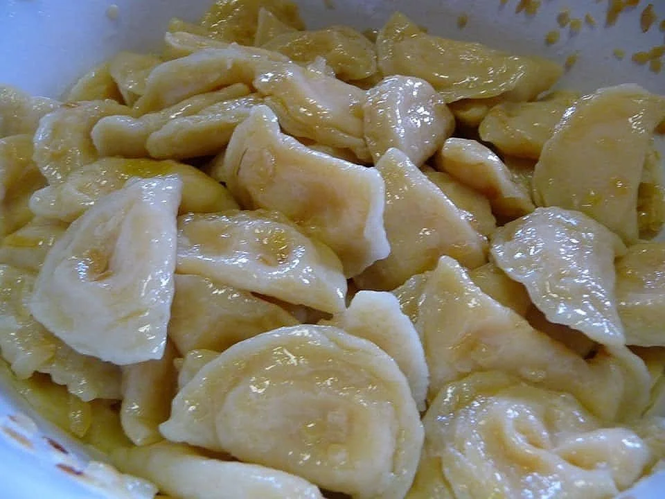 Varenyky  - onion & potato filling
