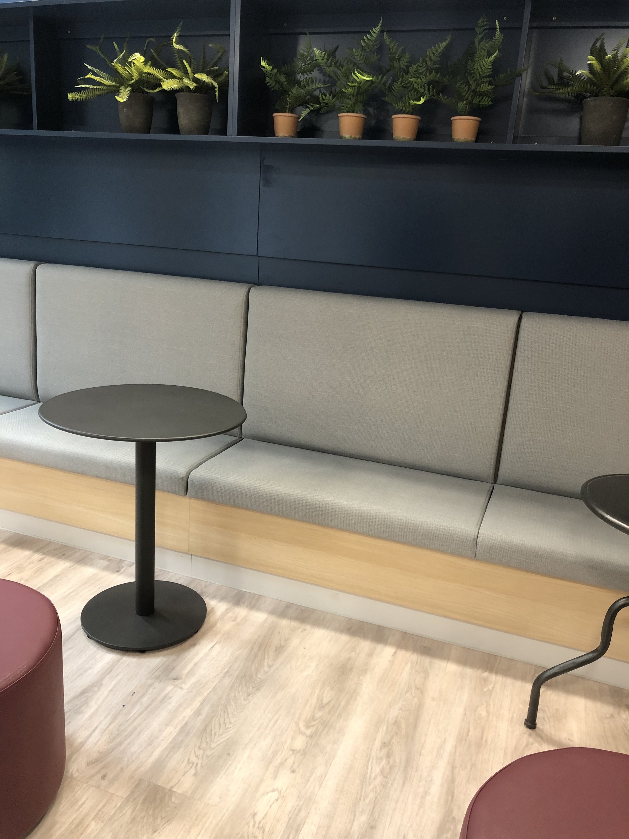 Study area with fixed seating