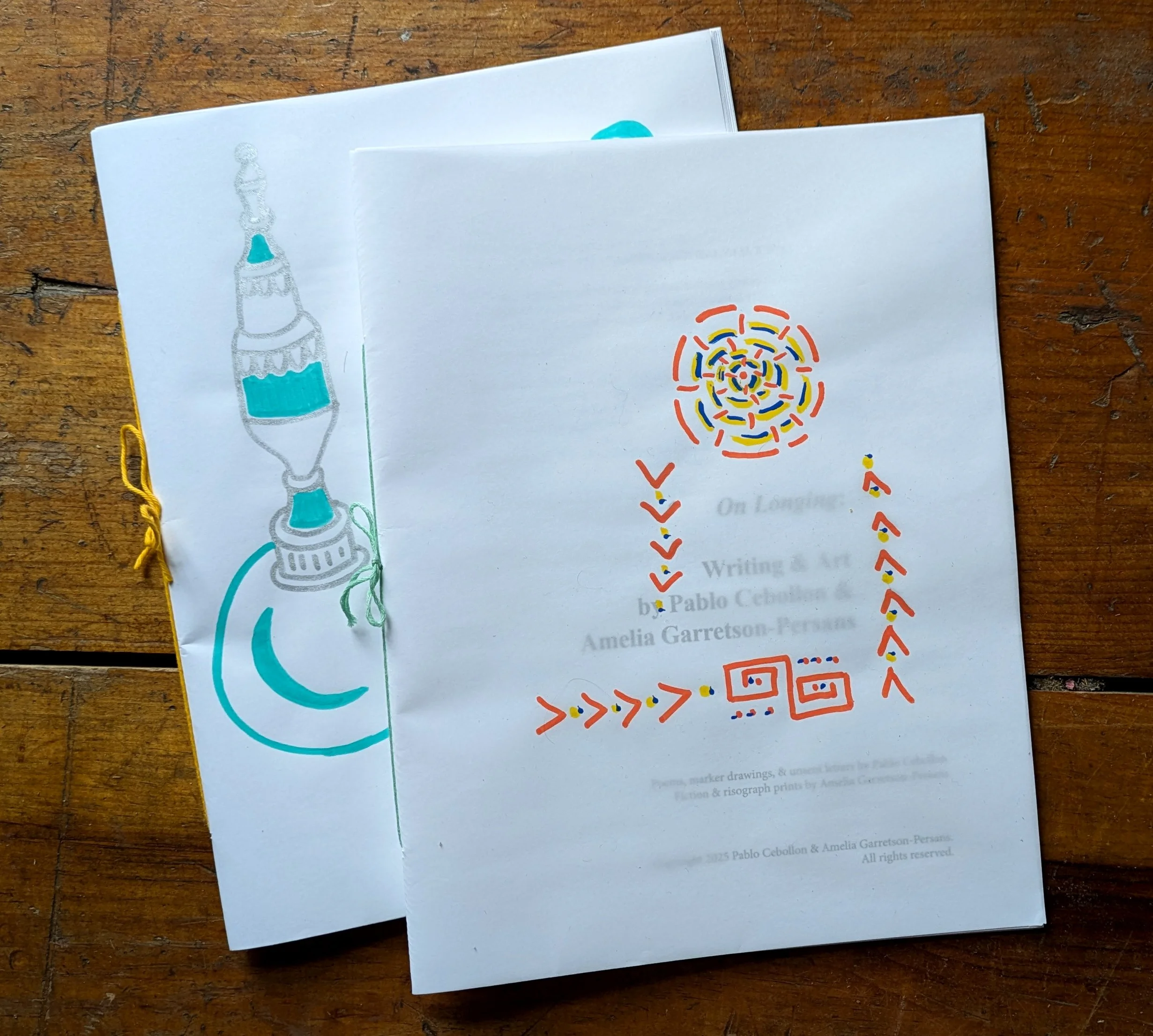 On Longing: Writing & Art by Pablo Cebollon & Amelia Garretson-Persans