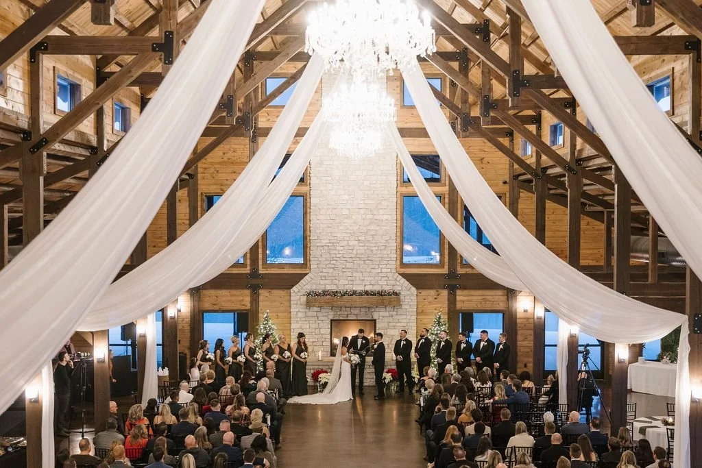 Beautiful indoor wedding ceremony near Cincinnati