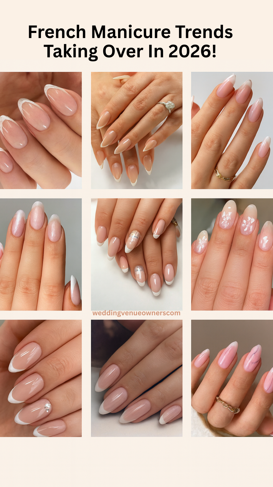 French Manicures for Weddings for Cincinnati Brides
