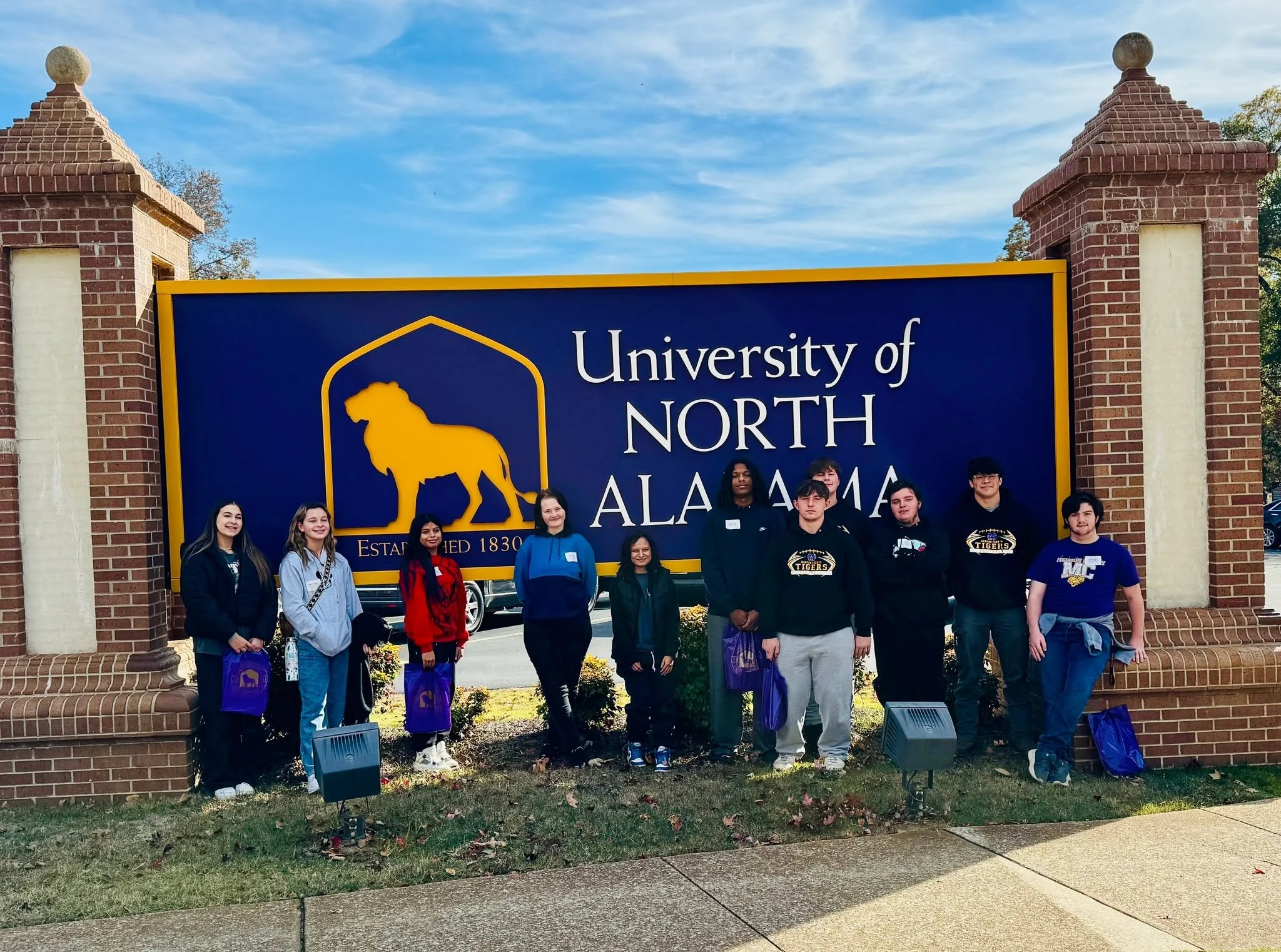 We spent Veterans Day exploring the University of North Alabama with our Jacob&rsquo;s Ladder seniors&mdash;and it was a blast! 
God blessed us with plenty of sunshine, which definitely helped with that 30&deg; morning chill. 😉
Our students got to s