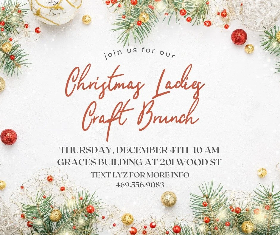 Grab a friend and join us this Thursday for our monthly Craft Brunch! 🎄✨
First Baptist Gurley will be providing lunch, and we&rsquo;ll be making vintage Christmas trees from old hymnals.
Not a crafter? No problem &mdash; come enjoy a meal, good comp