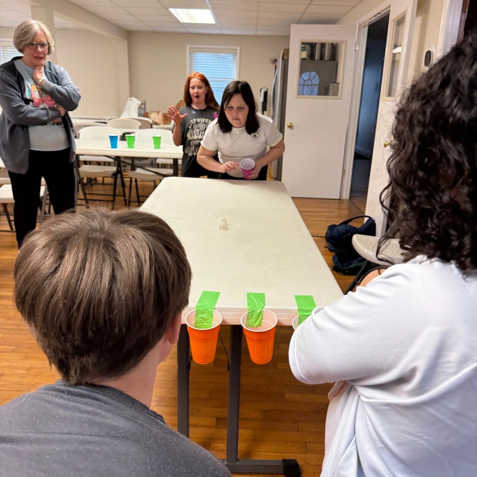 Jacob's Ladder FUN! Thankful for our creative volunteers who always know how to throw some fun in after Bible time, especially on cold days with limited space.