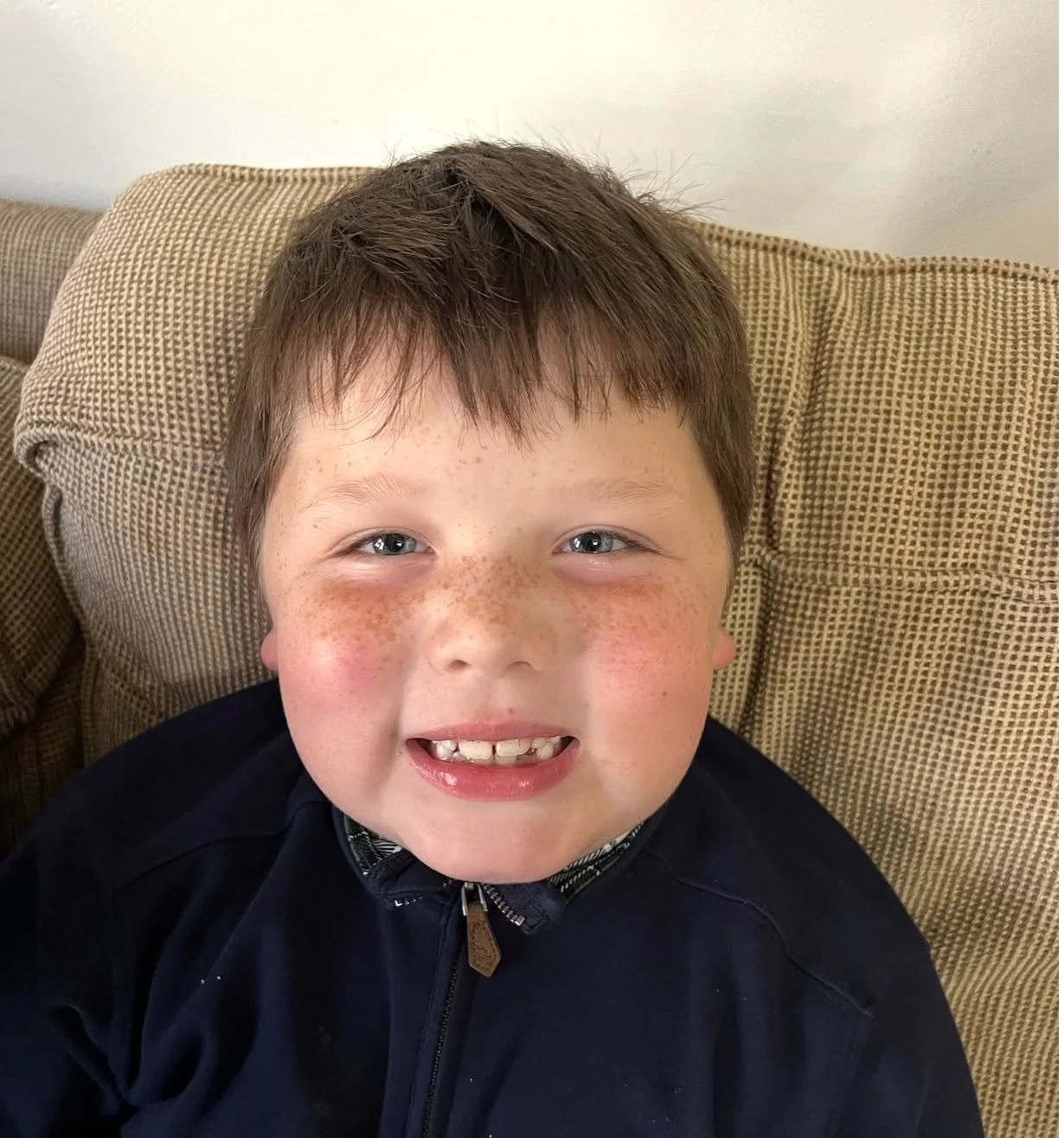 This kid... One of our volunteers asked him what he had learned lately about God. He said "He is kind". She asked, how do you know? He said "because He can't be mean because He can't sin, and being mean is a sin".
She said to me &