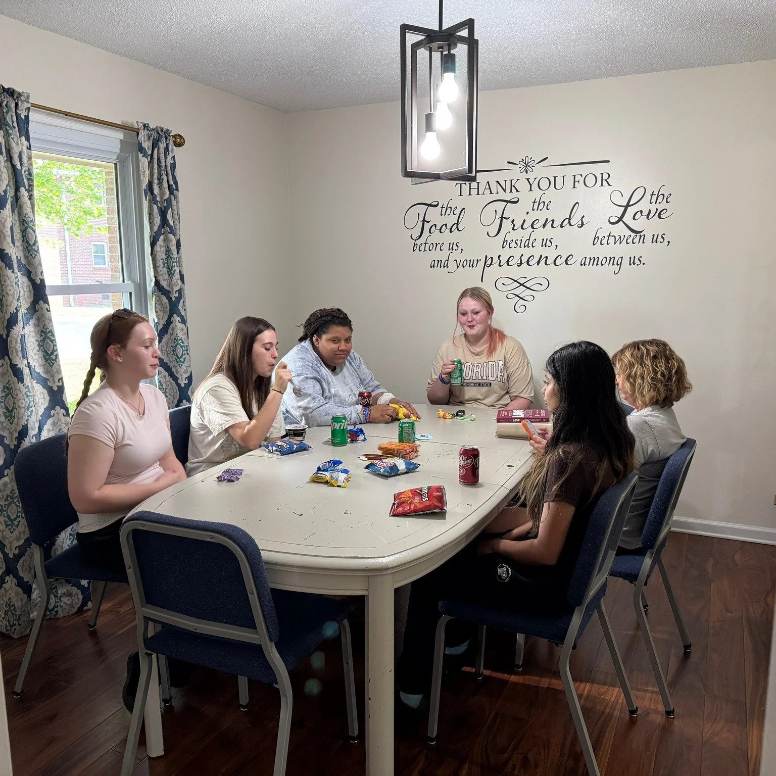 Life Skills in Action!
Some of our Jacob&rsquo;s Ladder high school girls are taking on a fun and meaningful project. They&rsquo;re going to deep clean The Refuge inside and out to earn money for their budget and freshen up our tired meeting space.
T