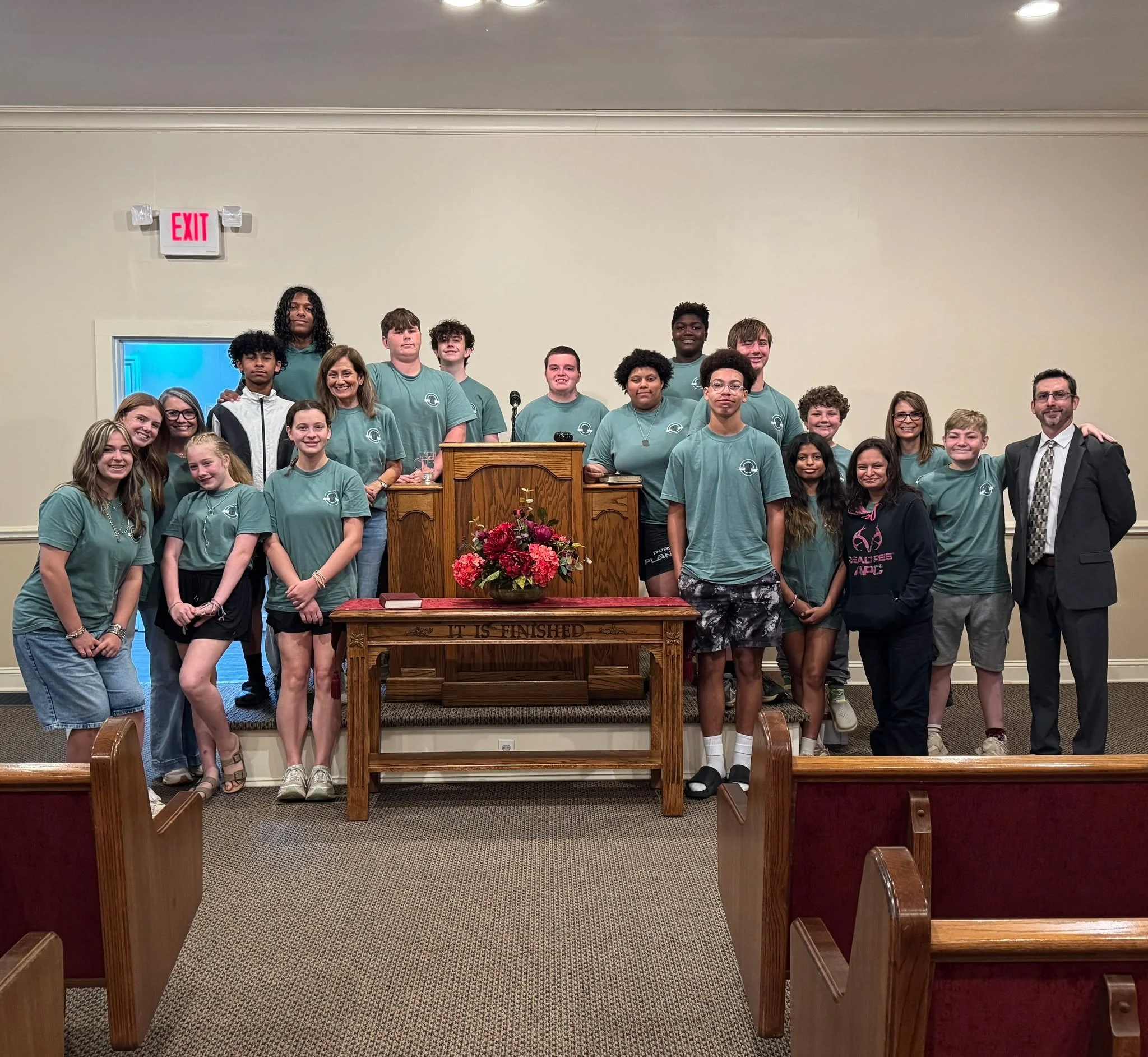 SUMMER CAMP Part 4
Thank you to Flint River Primitive Baptist Church and Ben Winslett for inviting us, for the 5th year in a row, to conclude Jacob&rsquo;s Ladder Summer Camp with Sunday morning worship and lunch together.
Pastor Ben has faithfully l