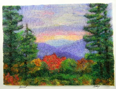 Rescheduled TBD: A Needle Felting Landscape Workshop with Lorraine Cathey | Crafting with the Southern Highland Craft Guild