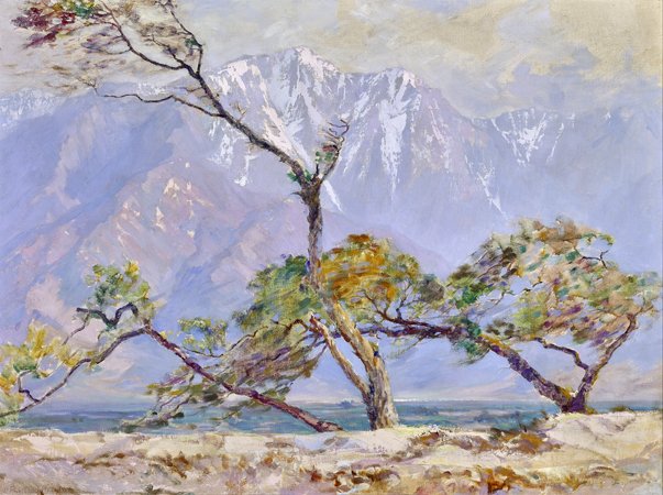  H. Raymond Henry, The Storm King, c. 1937, Oil on canvas, 30 x 40 inches. Gift of Class of Winter 1937, Collection of Gardena High School Student Body. Image courtesy of the Gardena High School Art Collection, LLC. 