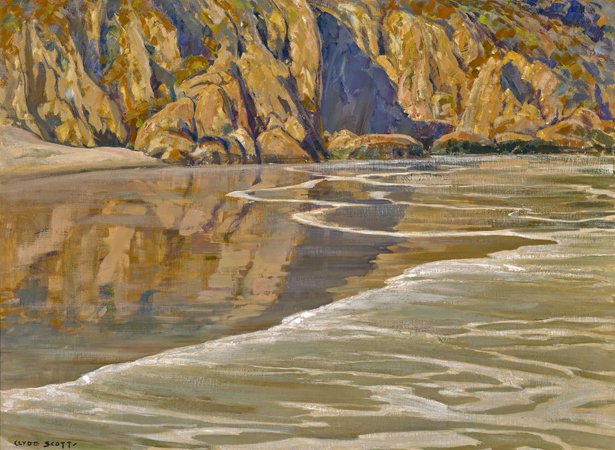 Clyde Eugene Scott, Mirror of Summer, c. 1939, Oil on canvas, 30 x 40 inches. Gift of Class of Winter 1939, Collection of Gardena High School Student Body. Image courtesy of the Gardena High School Art Collection, LLC. 
