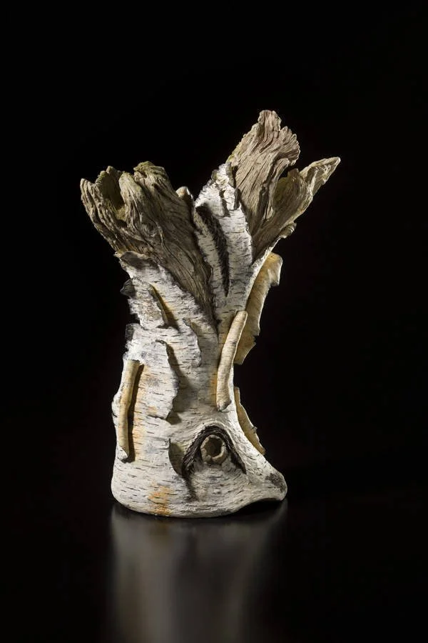  Eric Serritella,  Remnants , 2020, ceramic, 21.9 x 17.9 x 8.9 in. On loan from the artist studio. Photo: Jason Dowdle 