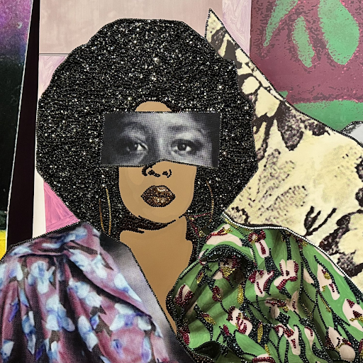 Studio Saturdays - Mickalene Thomas inspired collage