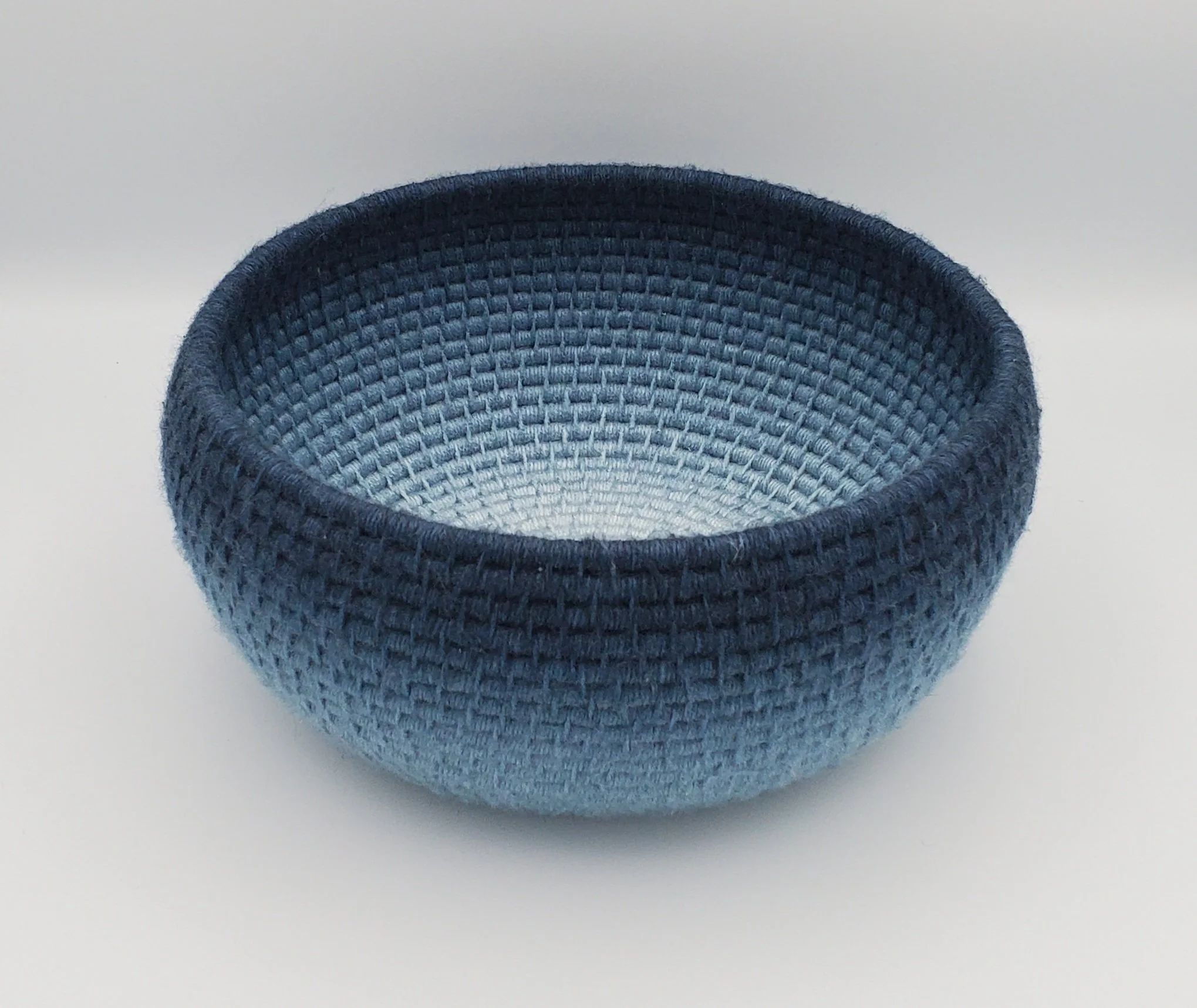  Misty Hartzog,  Blue,  2026,Coiled Basket. On loan from the artist. 