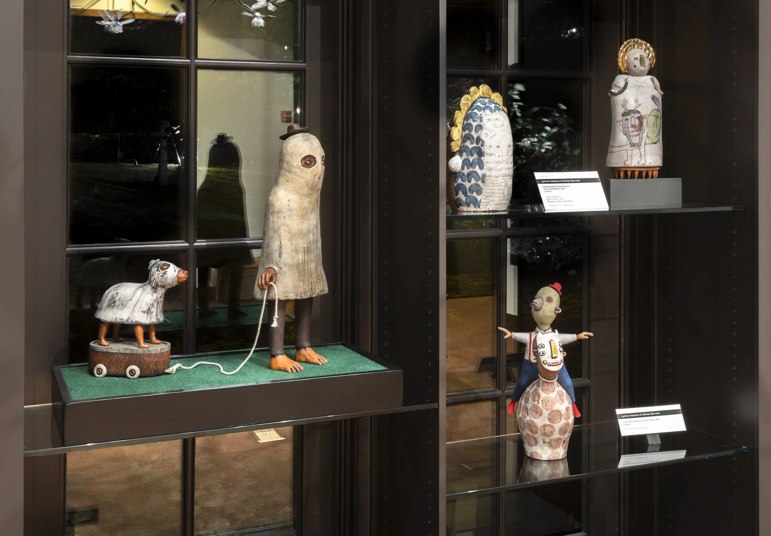  Installation View,  Lynne Hobaica &amp; Rickie Barnett: Two Headed Diver   (May 11- November 2, 2024), Blowing Rock Art &amp; History Museum. Photo: Josh White 