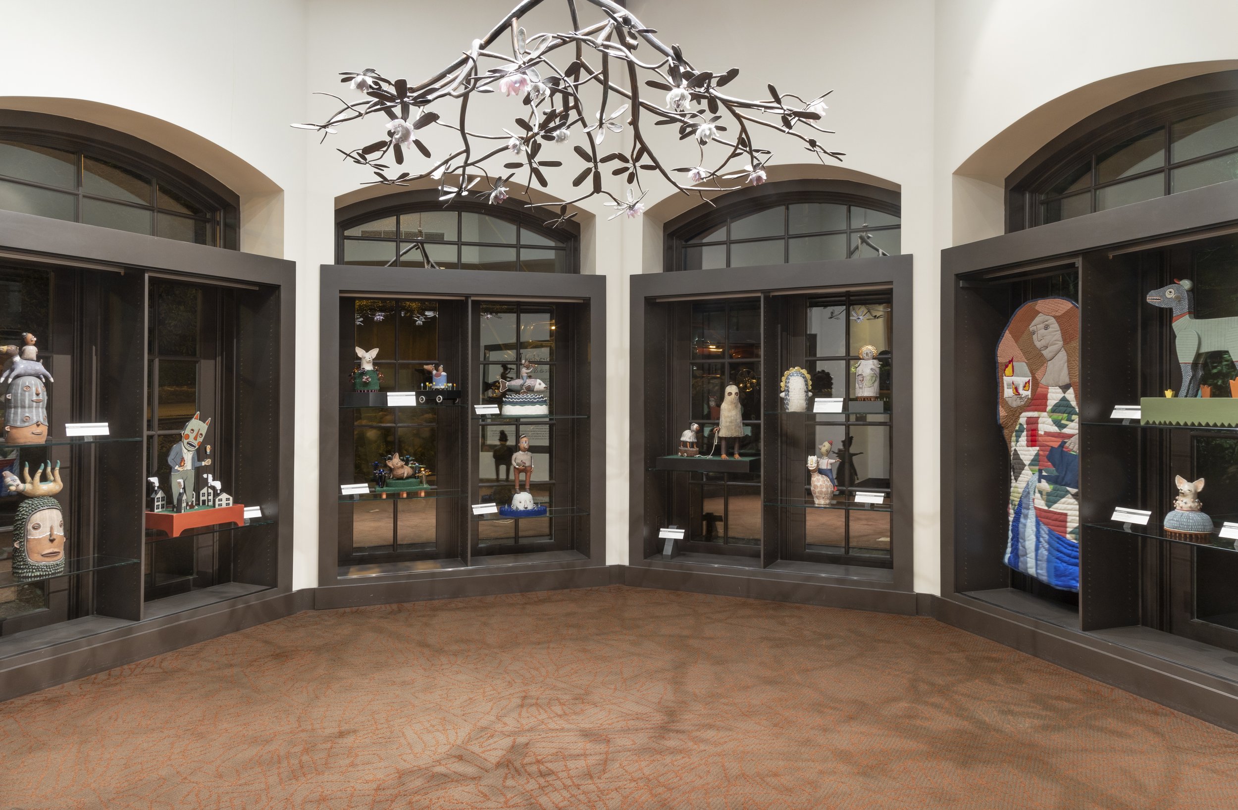  Installation View,  Lynne Hobaica &amp; Rickie Barnett: Two Headed Diver   (May 11- November 2, 2024), Blowing Rock Art &amp; History Museum. Photo: Josh White 