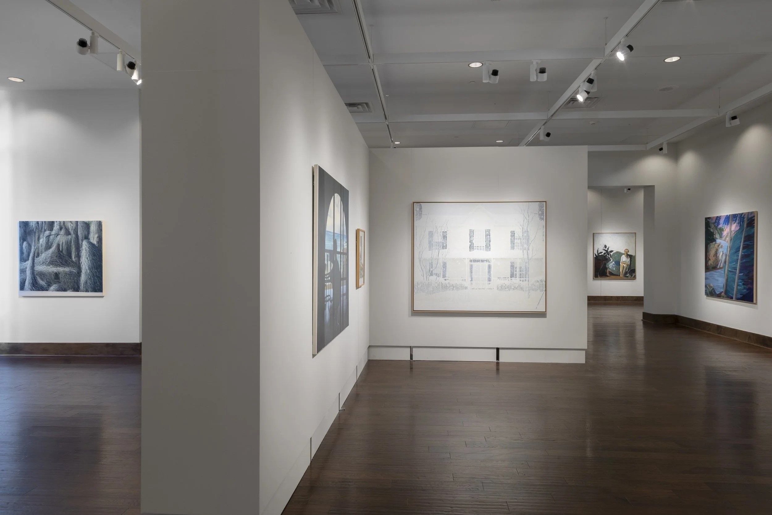  Installation View,  The Hard Edge &amp; The Soft Line: A Retrospective of Maud Gatewood  (June 28 - January 5, 2025), Blowing Rock Art &amp; History Museum. Photo: Josh White 
