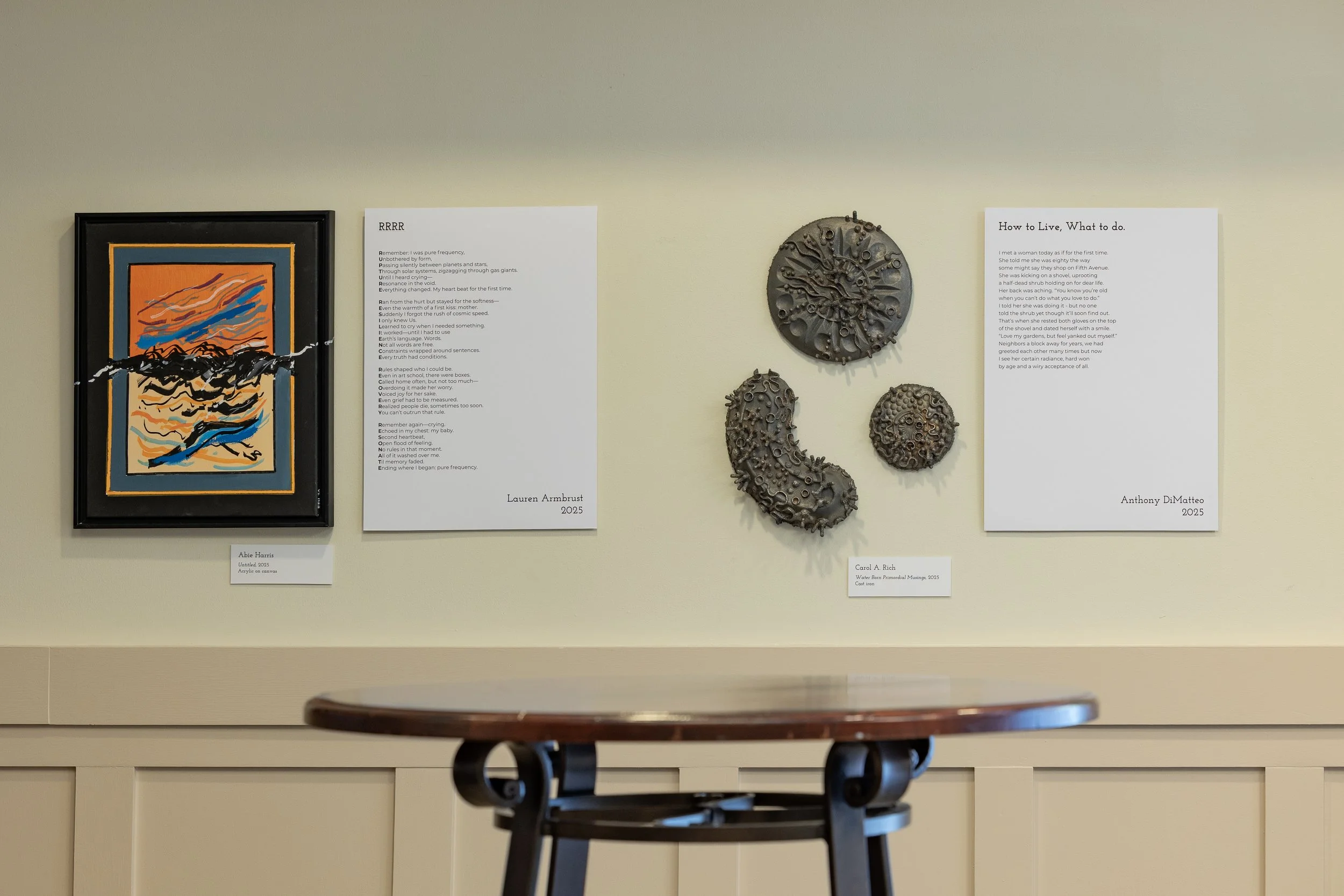  Installation View,  ARS POETICA III: A Juried Exhibition  (September 6 - November 13, 2025), Blowing Rock Art &amp; History Museum. Photo: Josh White 