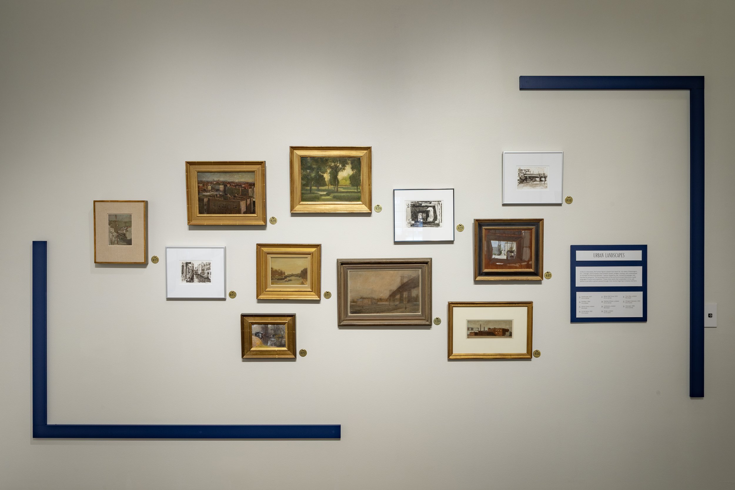  Installation View,  Jack Boul: Land, City, Home  (August 30 - March 7, 2026), Blowing Rock Art &amp; History Museum. Photo: Josh White 