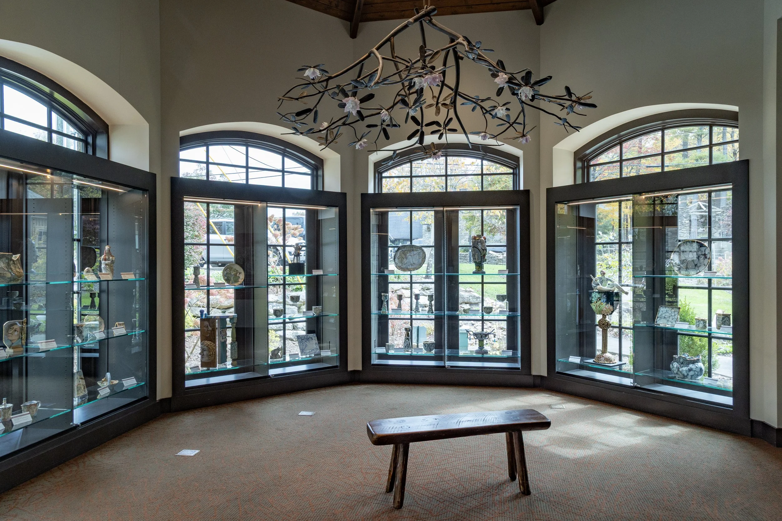  Installation View,  Mary Lou Higgins Sibylline Faces  (June 7 - November 15, 2025), Blowing Rock Art &amp; History Museum. Photo: Josh White 