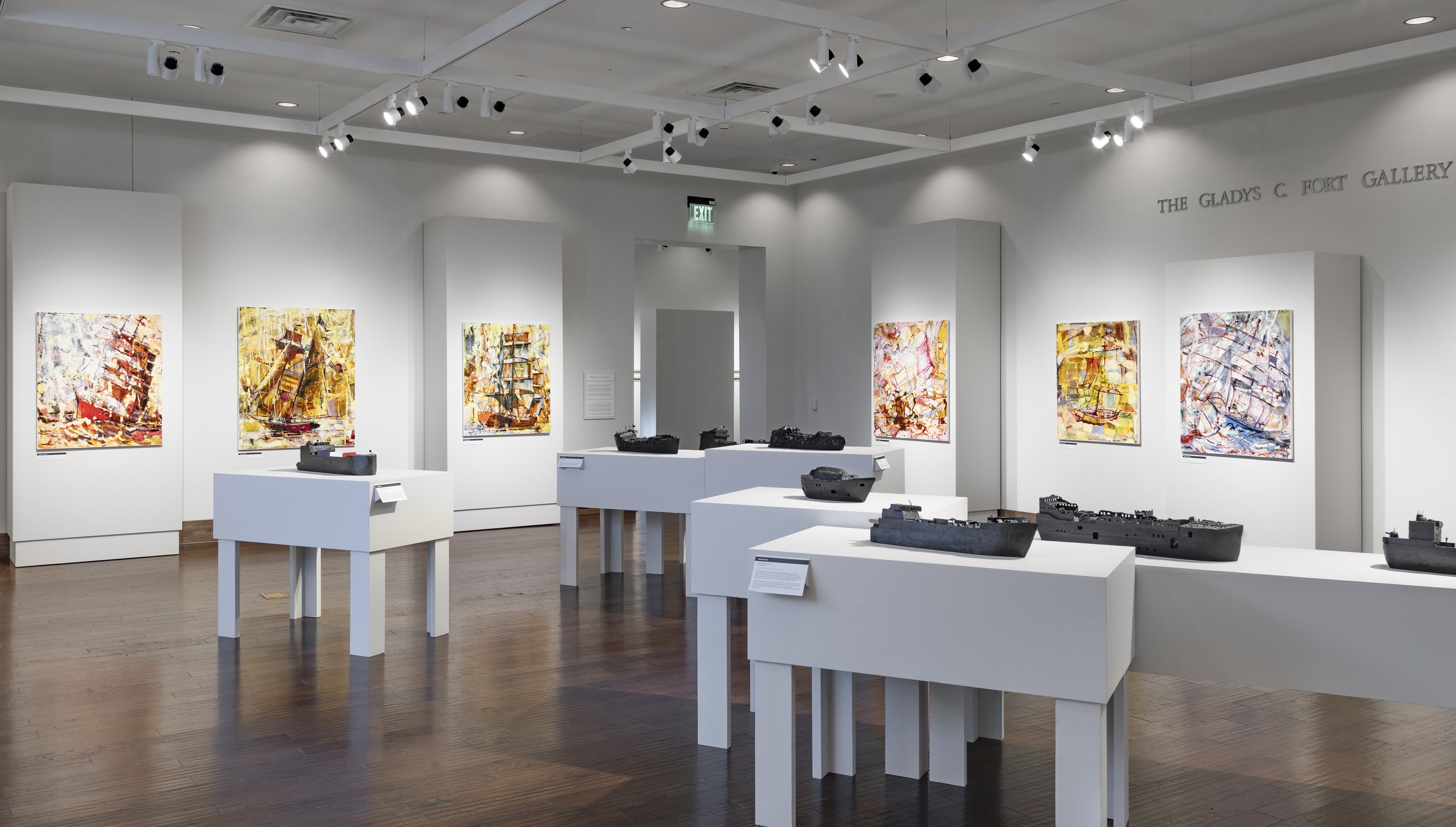  Installation View,  SHIP/SHAPE  (January 25 - May 4, 2025), Blowing Rock Art &amp; History Museum. Photo: Josh White 