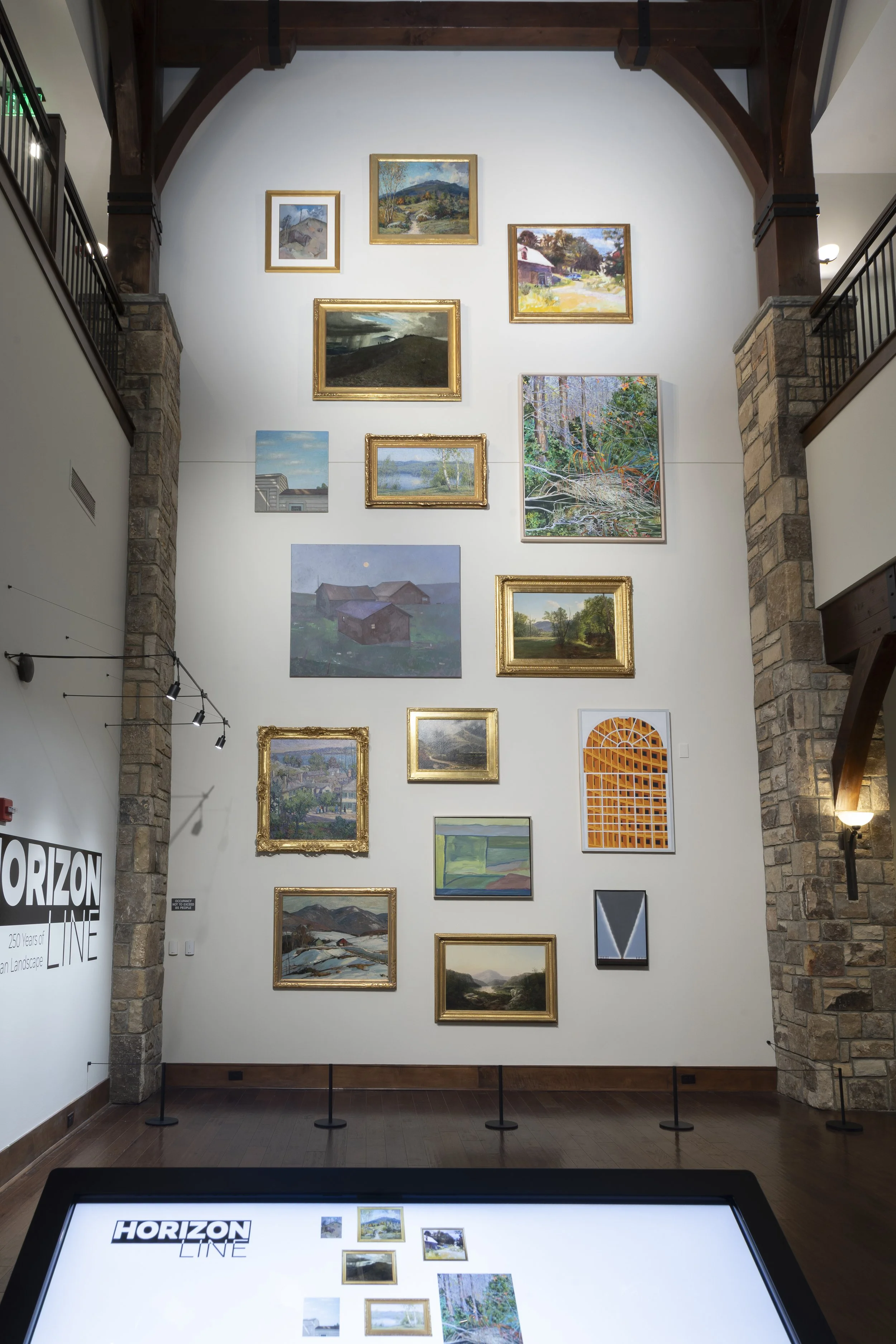  Installation View,  Horizon Line: 250 Years of American Landscape  (February 28 - August 30, 2026), Blowing Rock Art &amp; History Museum. Photo: Josh White 