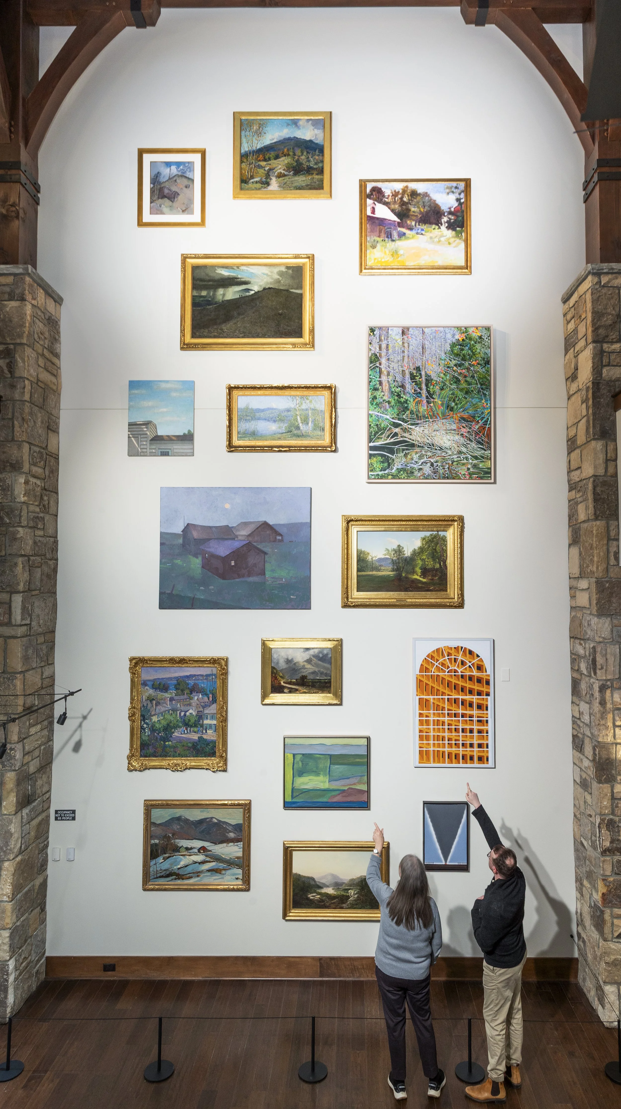  Installation View,  Horizon Line: 250 Years of American Landscape  (February 28 - August 30, 2026), Blowing Rock Art &amp; History Museum. Photo: Josh White 