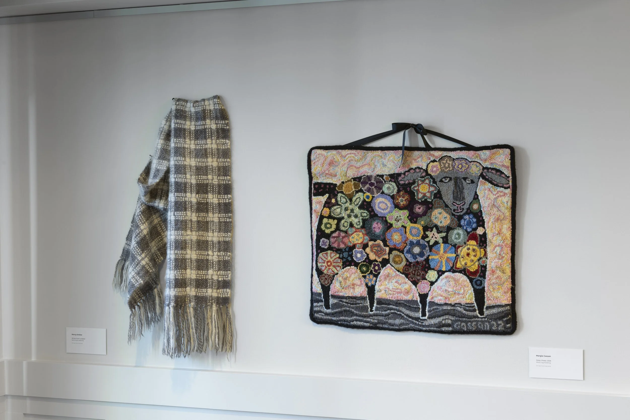  Installation View,  Take-up: Intergenerational Textiles &amp; Weaving Community in Watauga County  (June 13 - August 8, 2026), Blowing Rock Art &amp; History Museum. Photo: Josh White 
