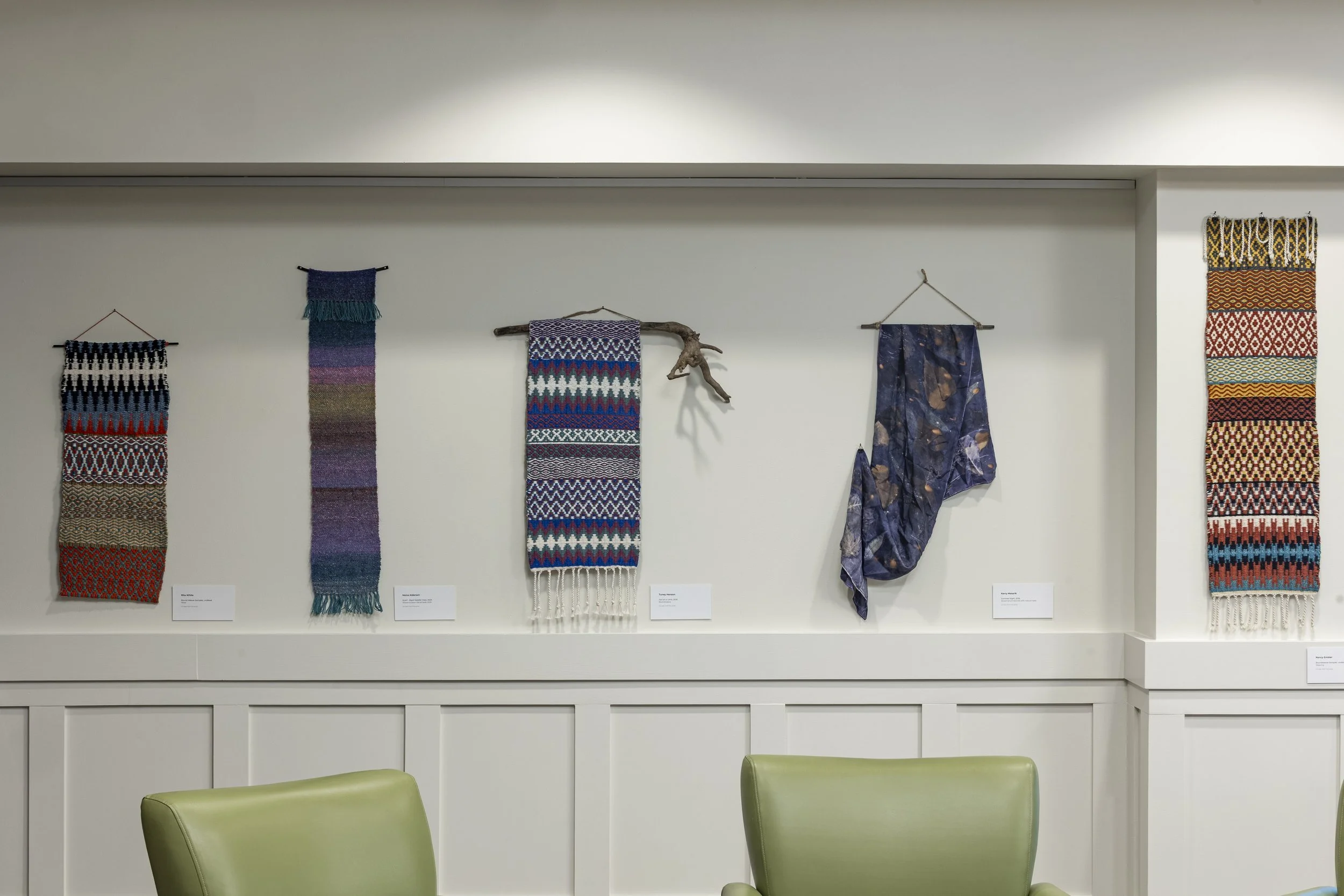  Installation View,  Take-up: Intergenerational Textiles &amp; Weaving Community in Watauga County  (June 13 - August 8, 2026), Blowing Rock Art &amp; History Museum. Photo: Josh White 