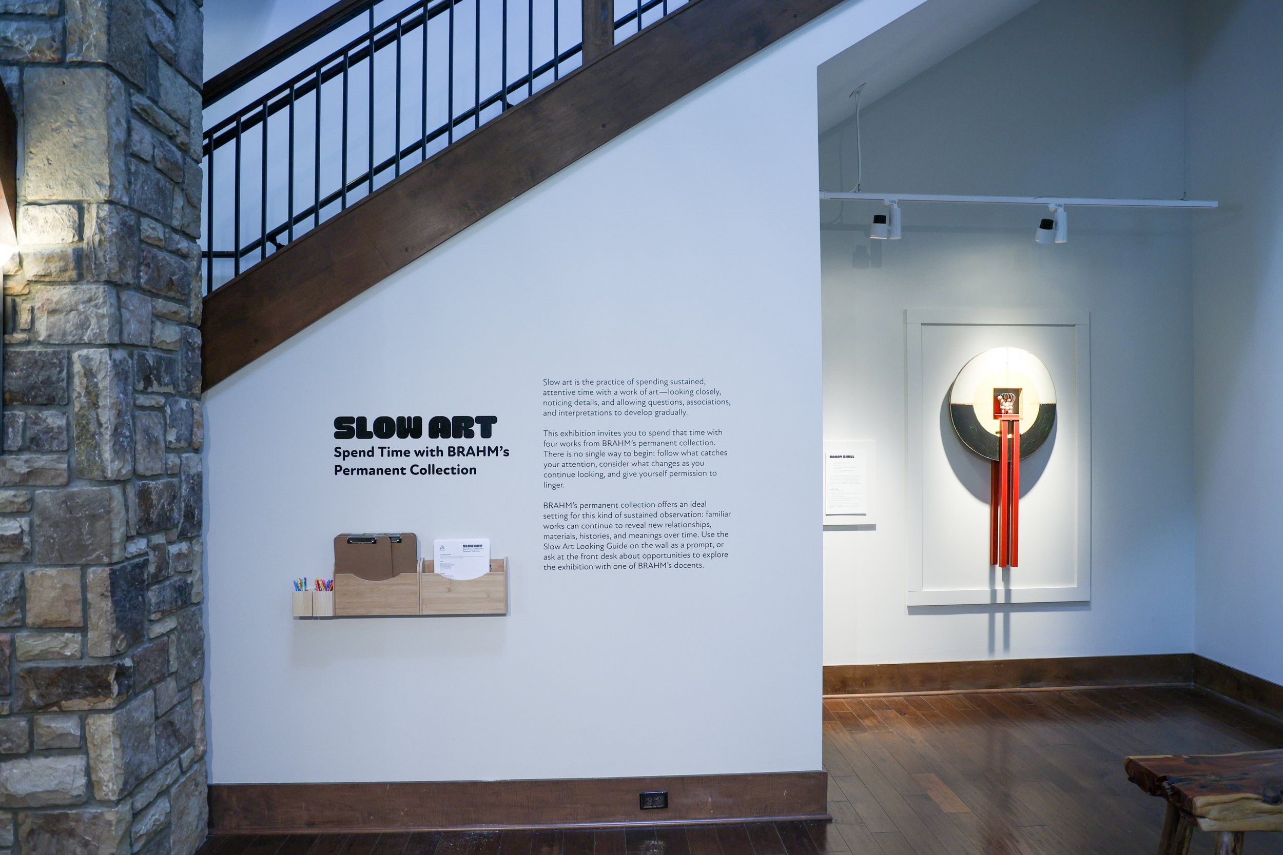 Installation View,  Slow Art: Spend Time with BRAHM’s Permanent Collection  (October 2, 2026 - April 4, 2026) BRAHM, Blowing Rock NC. Photo: Asher Davidson 