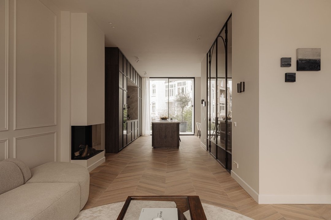 MV Interior Design // Recently we have started to design more and more interiors for project development. Our vision for this apartment was to create a space that would feel warm, and elegant. The original architecture of the house had many round det