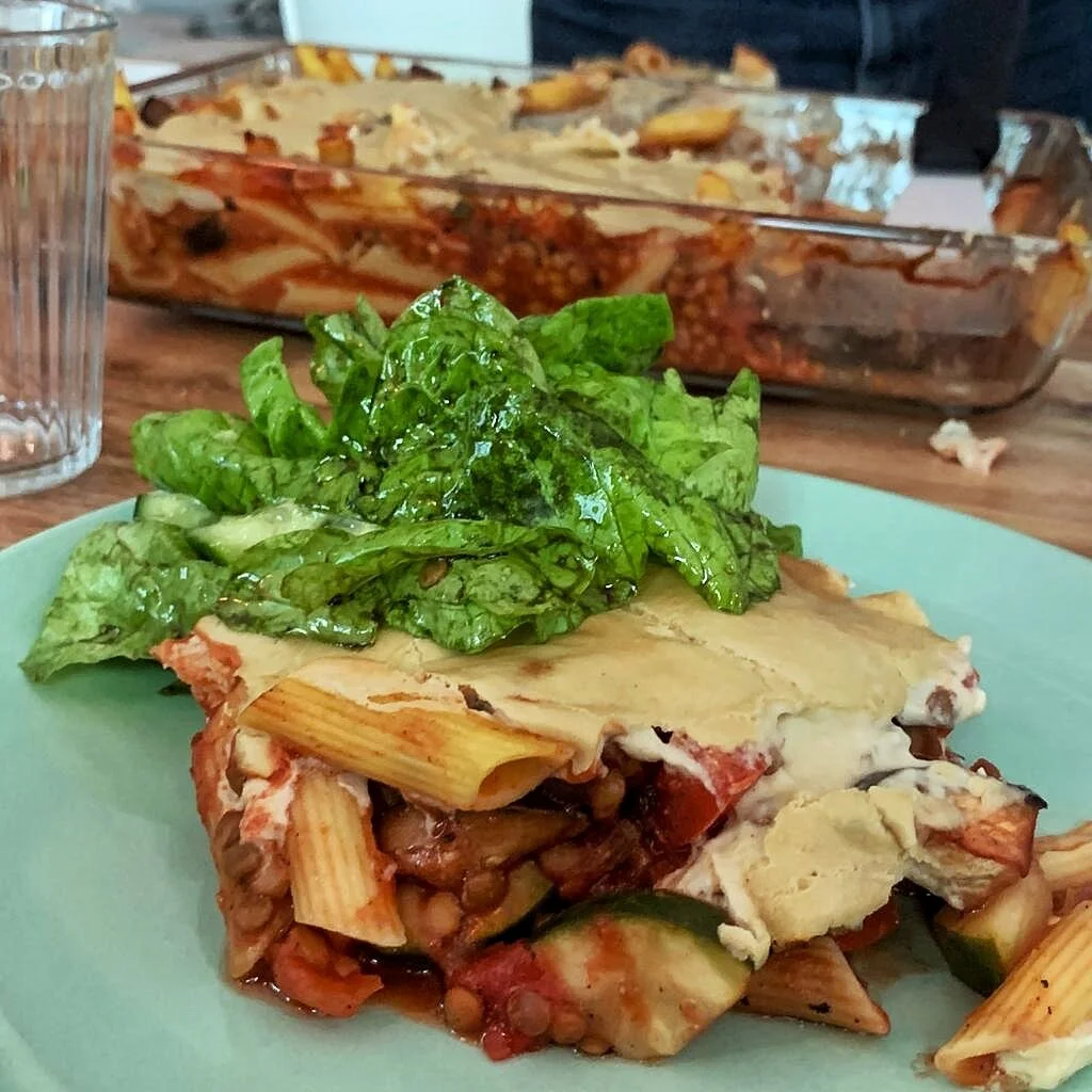 Linsen-Nudelauflauf (glutenfrei)