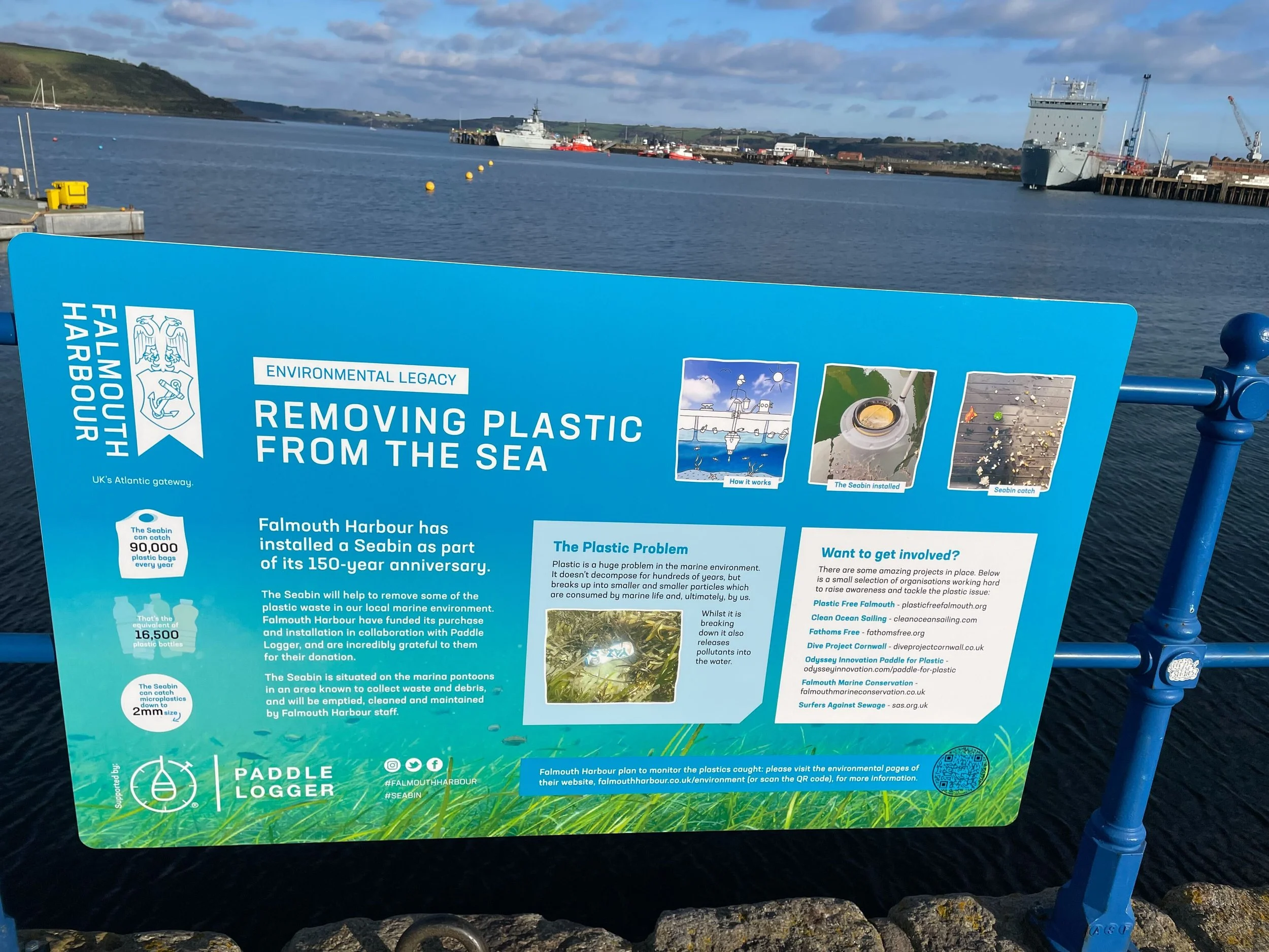 Seabin Installed in Falmouth Harbour — Paddle Logger