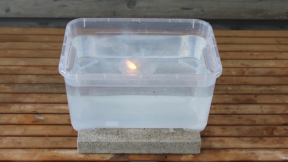 Reaktion Von Kalium Mit Wasser