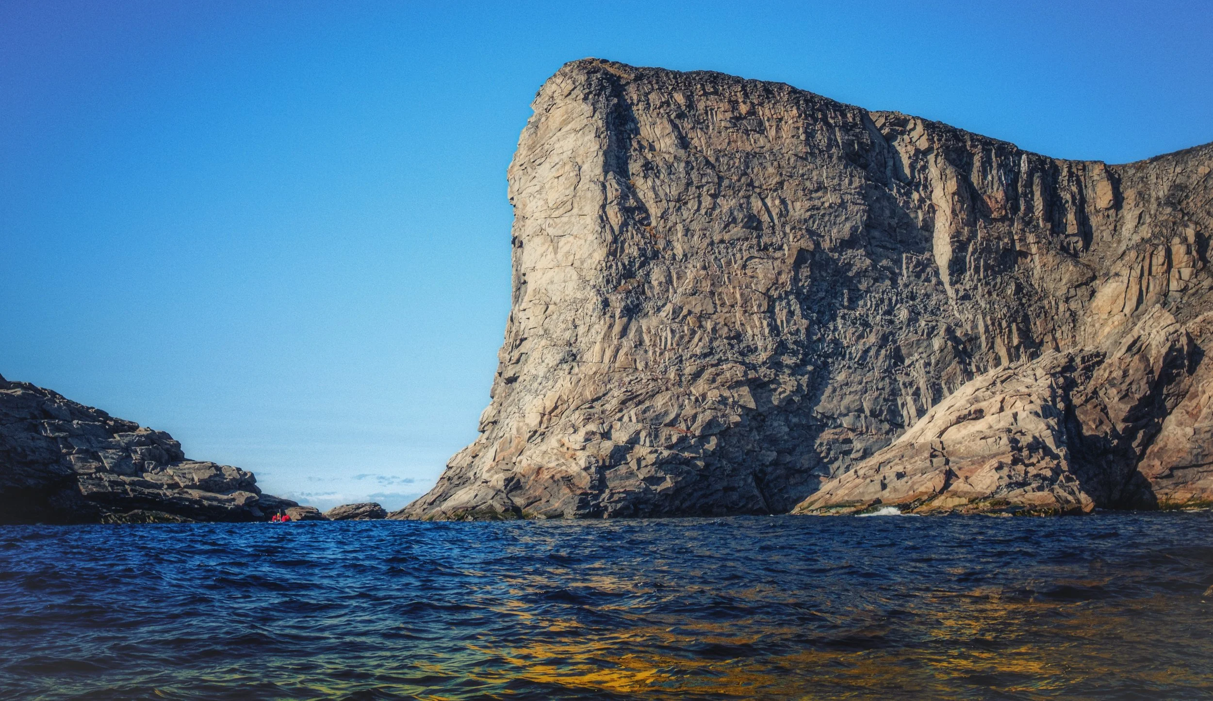 Lady Franklin Island.  Look at the size of the zodiac to the left.  