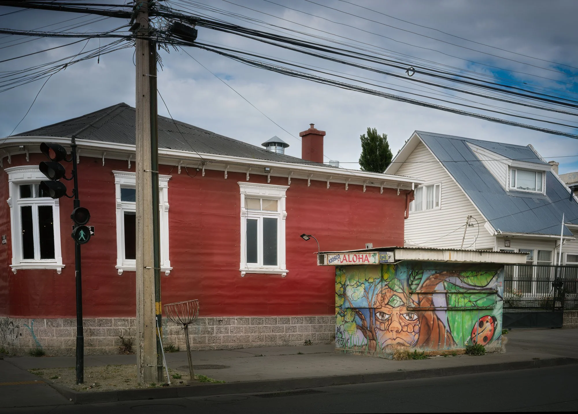 Punta Arenas, Chile. Said to be the coldest and windiest city in Chile.  And yet it has the Aloha spirit?