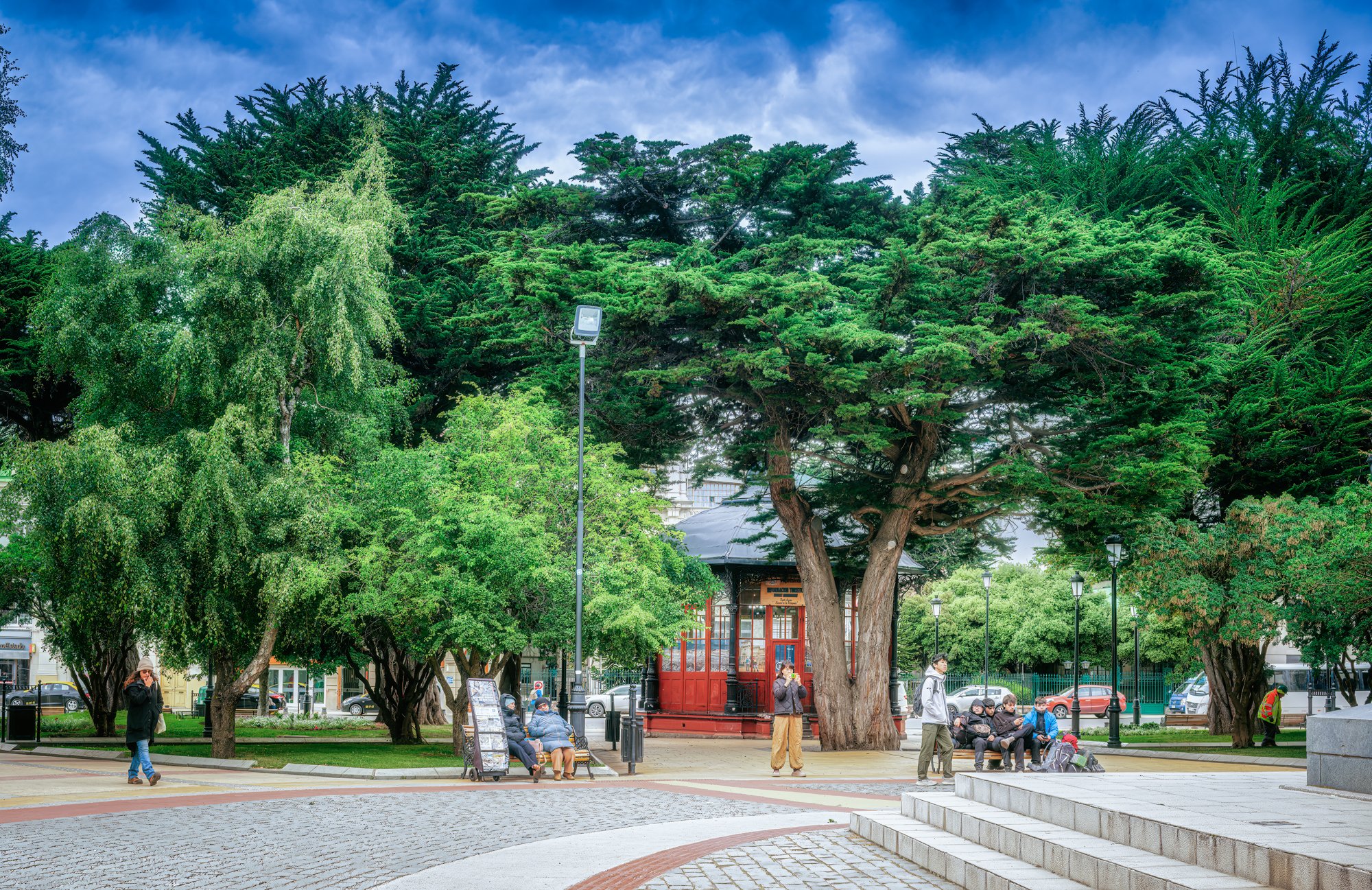 Punta Arenas, main town plaza.