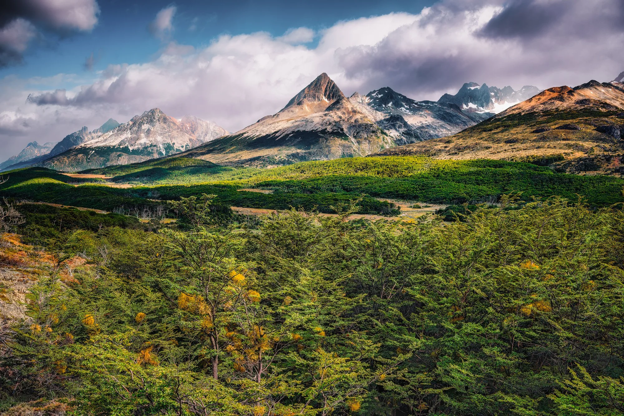 Hiking in the backcountry of Ushuaia, Argentina