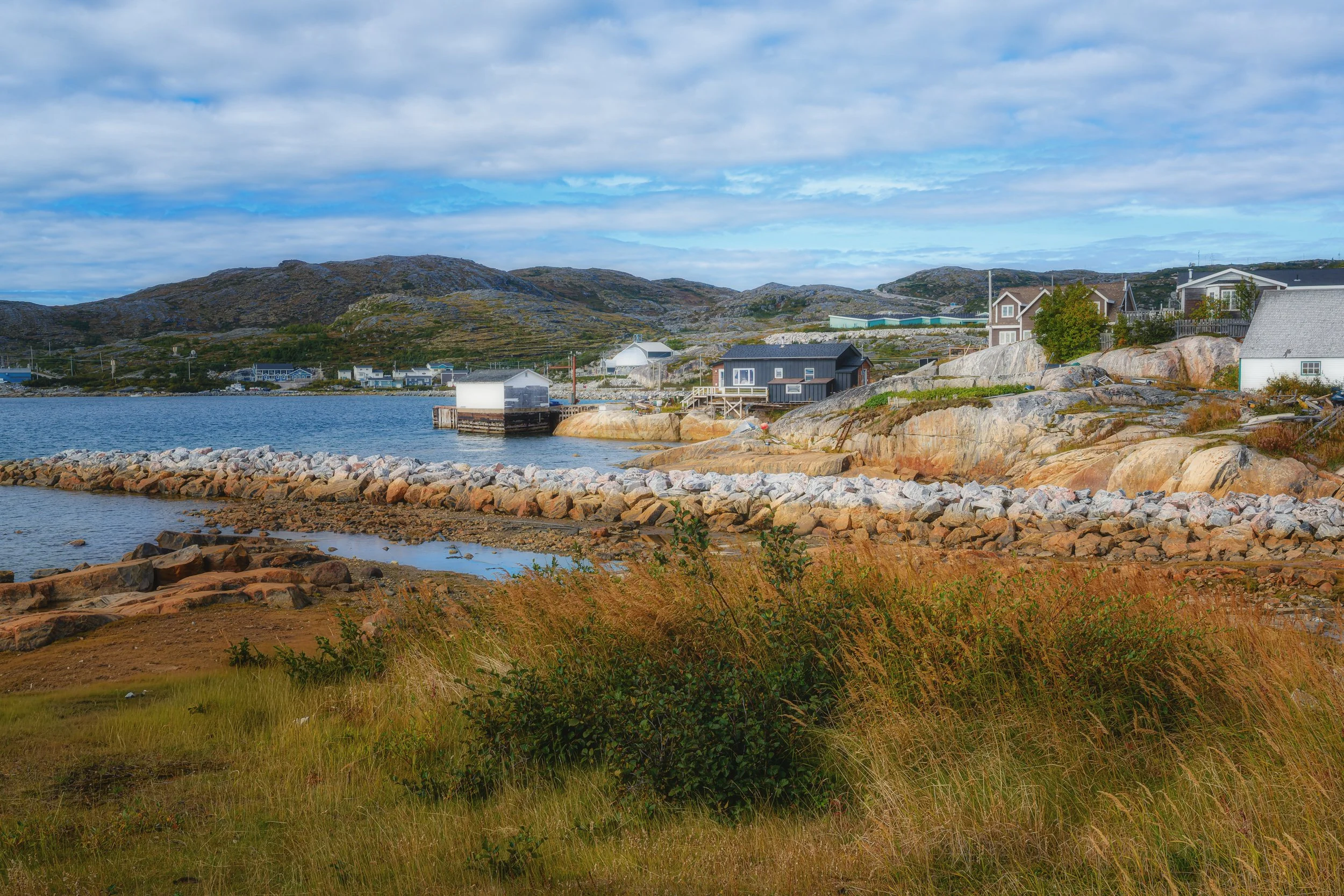 Hopedale, population nearly 600. Originally the Inuit settlement of Agvituk, Inuktitut (place of the whales) it was renamed by Moravian missionaries.