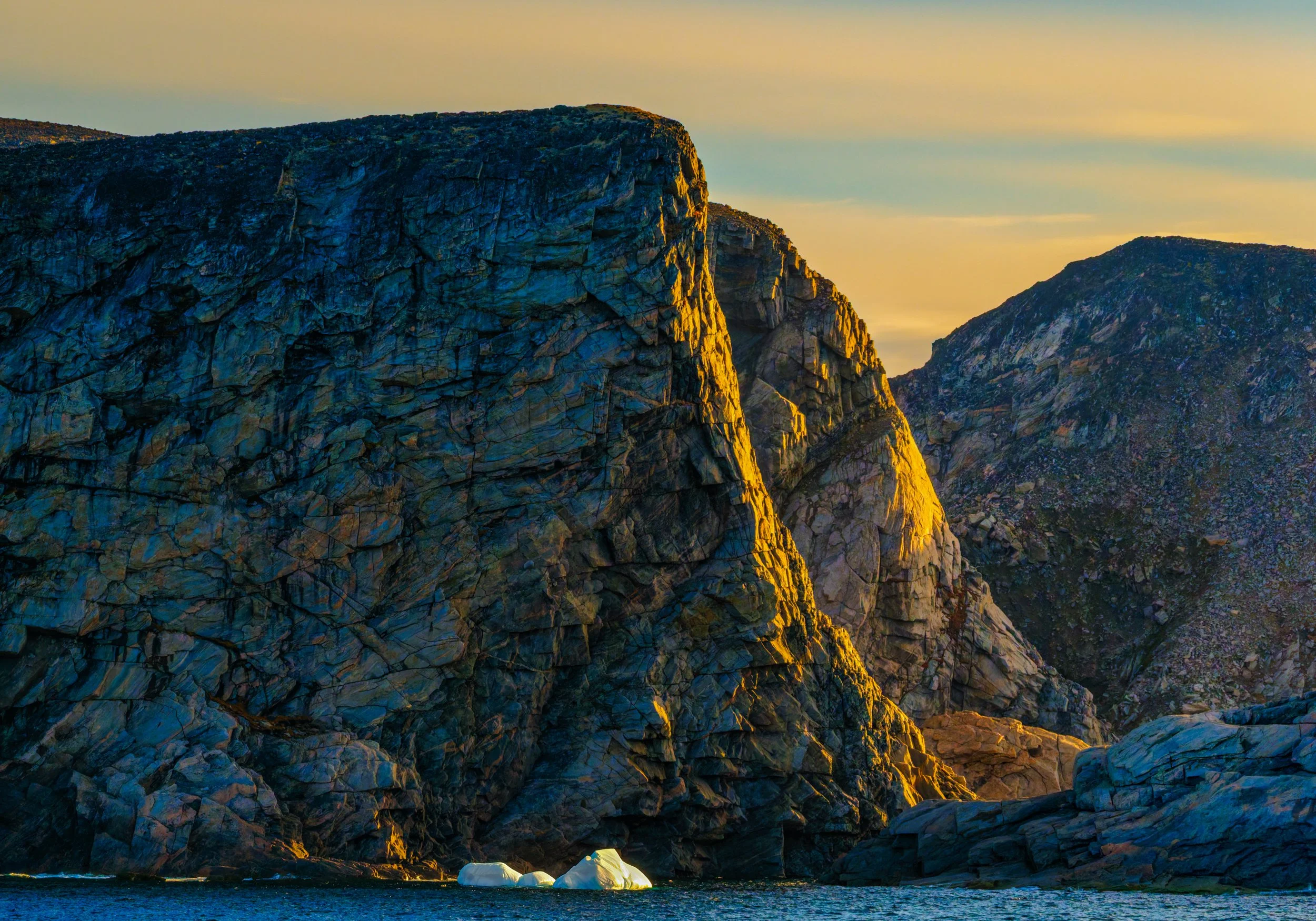 Lady Franklin Island, Nunavut. Named for the wife of Sir John Franklin, the Arctic explorer who died trying to discover the Northwest Passage. The island is known for its striking vertical cliffs.  Reminded me of Yosemite.
