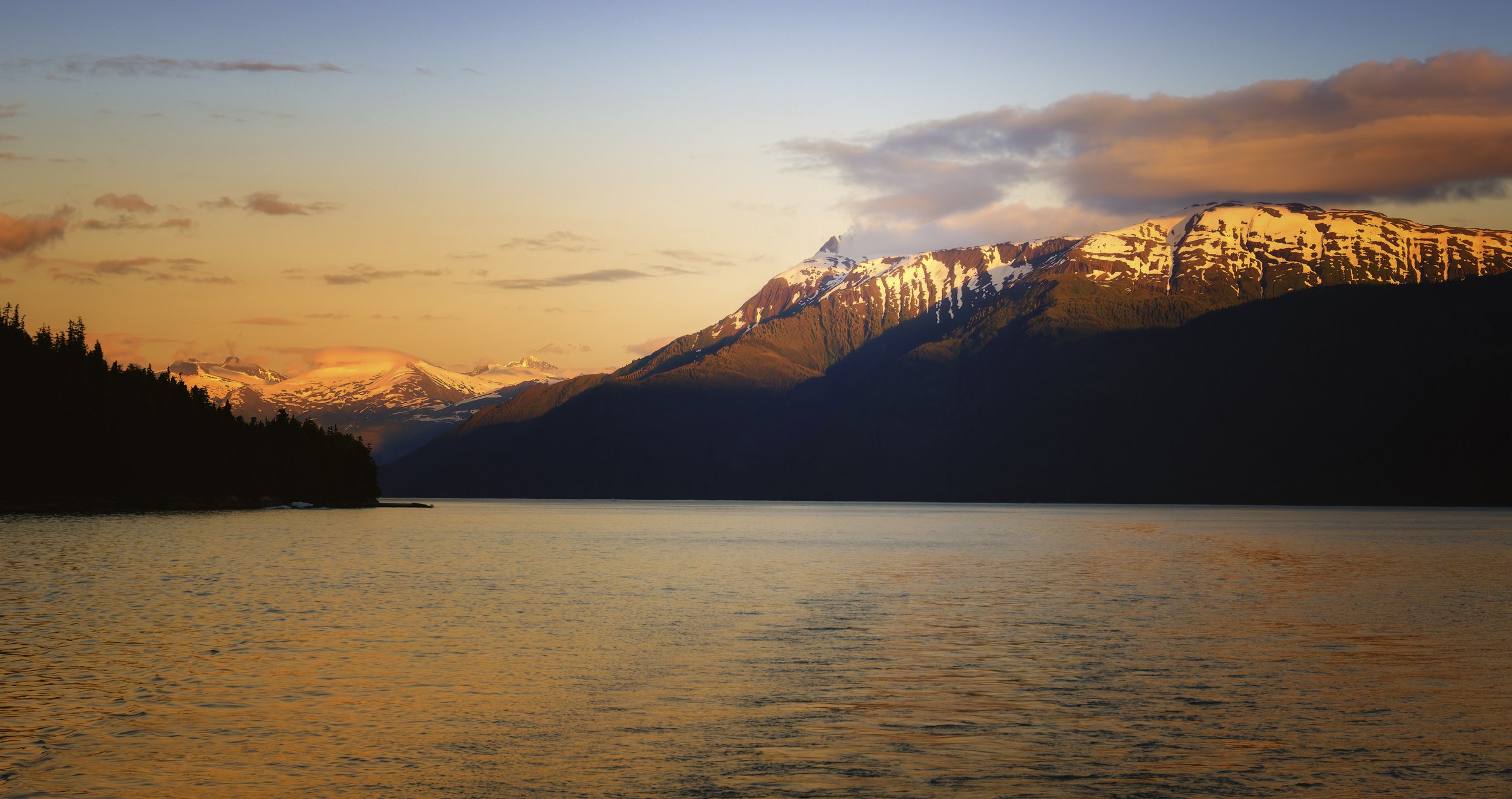 Sunset near Endicott Arm