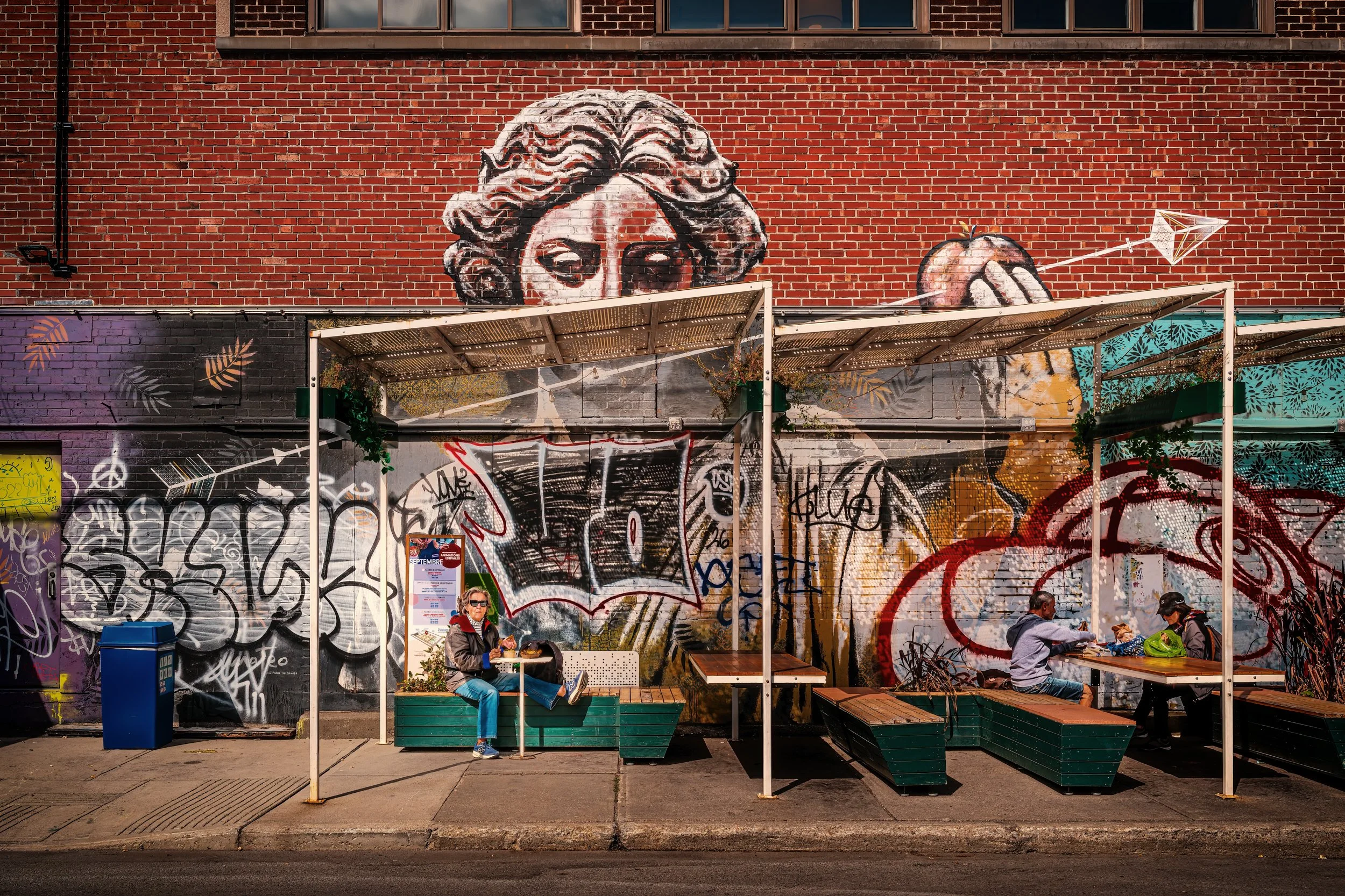 An example of the street art found throughout the city.