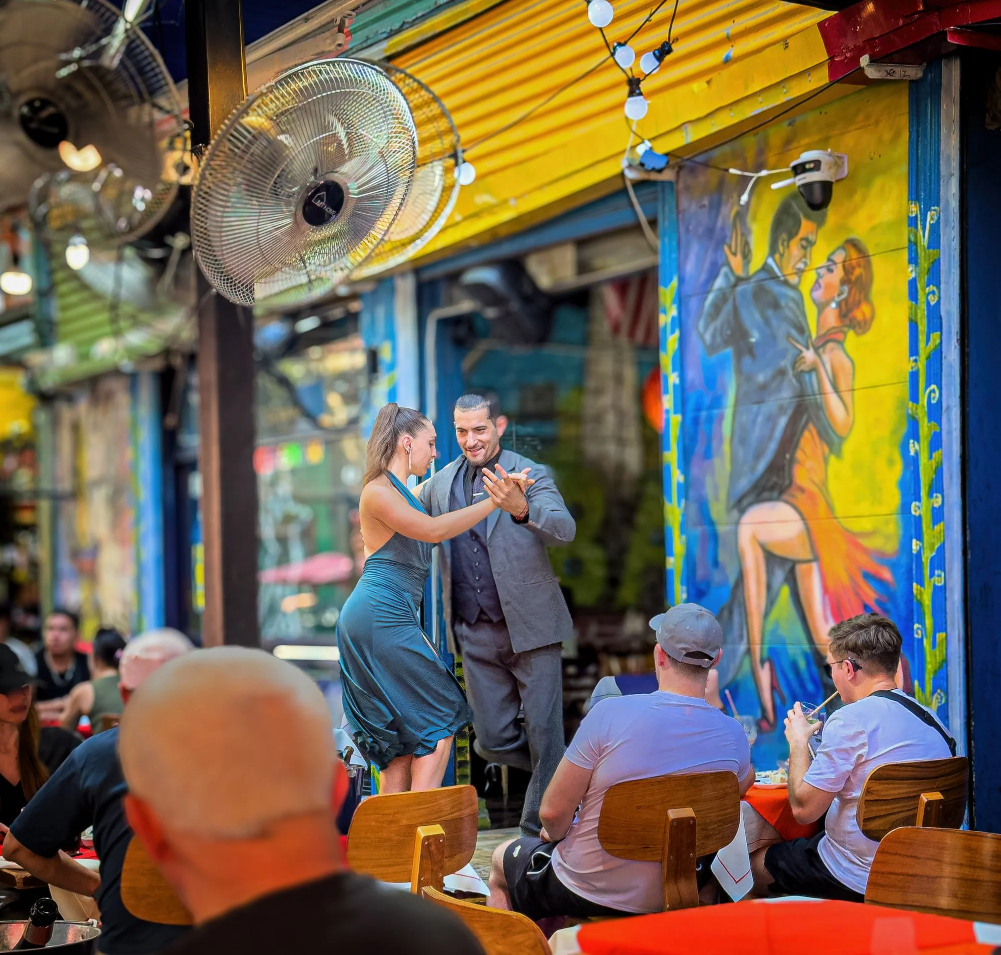 Tango, of course.  The dance was developed in the late 19th century in the working-class neighborhoods of Buenos Aires and Montevideo.  