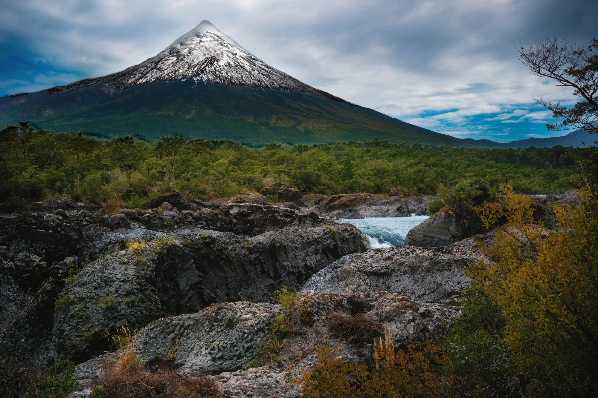 Osorno volcano, near Puerto Montt, Chile. I returned to this area to specifically hike up the volcano. On a previous trip I just stopped and took a snapshot.