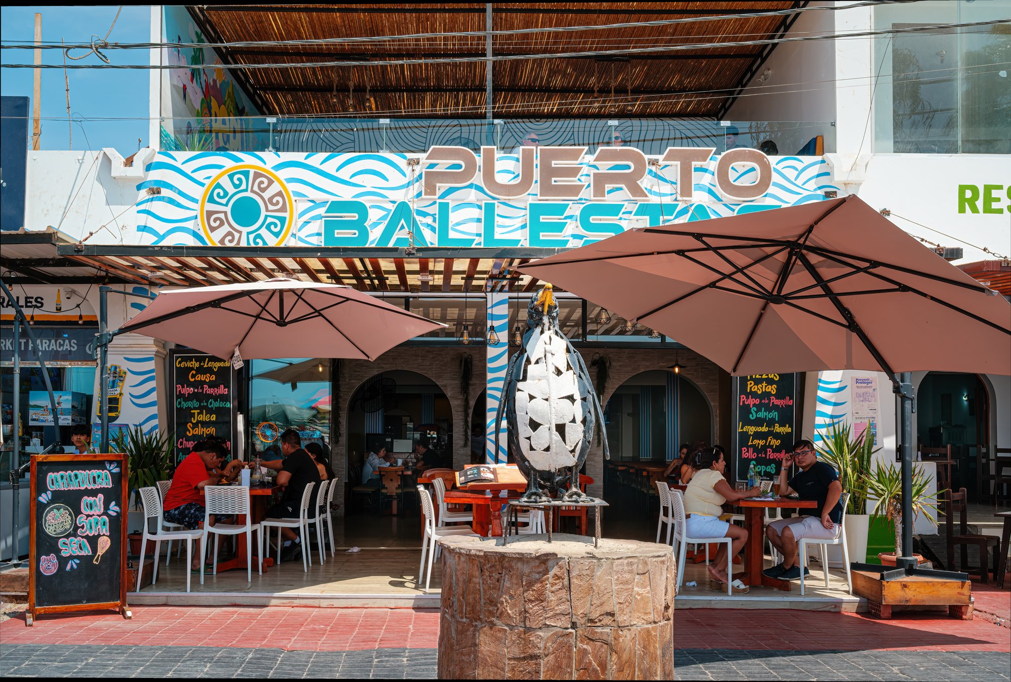 Paracus, Peru.  Penguins seem to be a theme all over South America.  Even here in the Peruvian desert.  