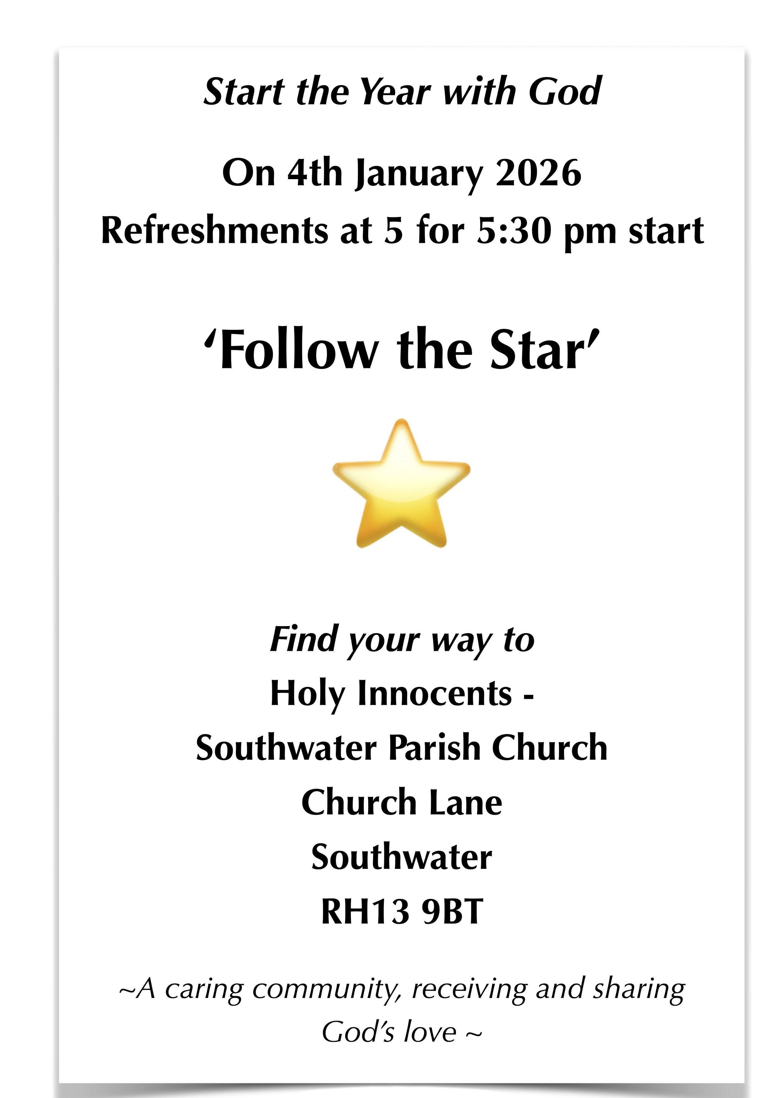 Start the Year : Follow the Star