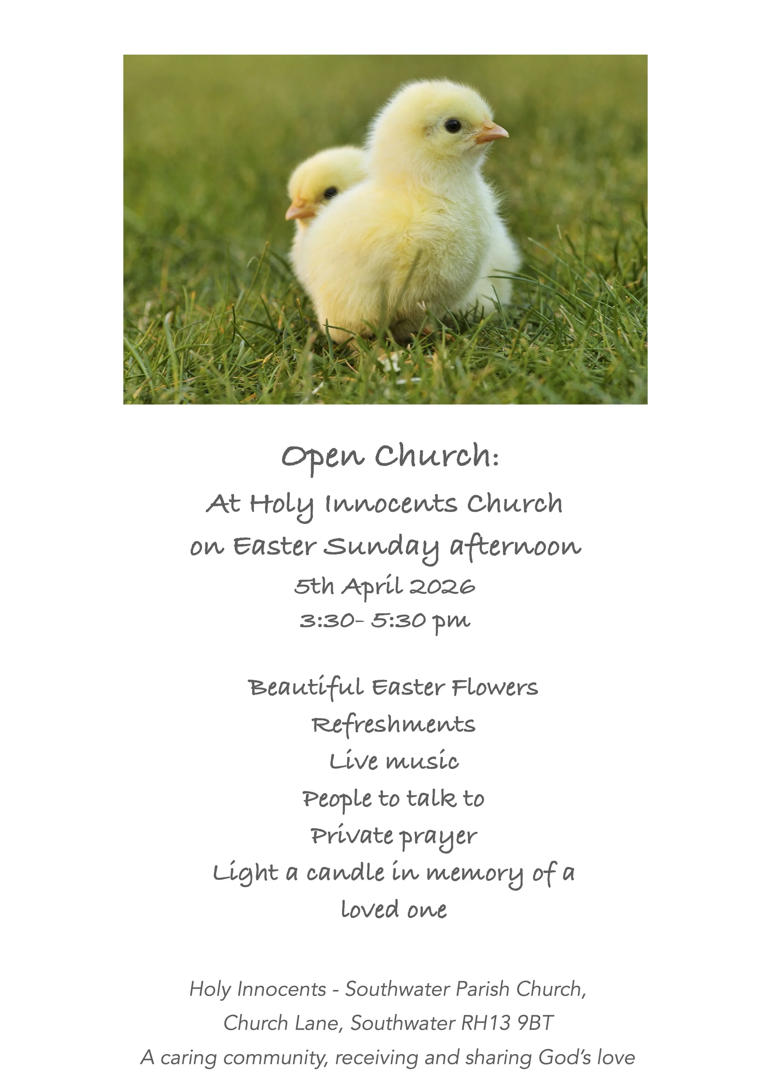 Holy Innocents Open Day