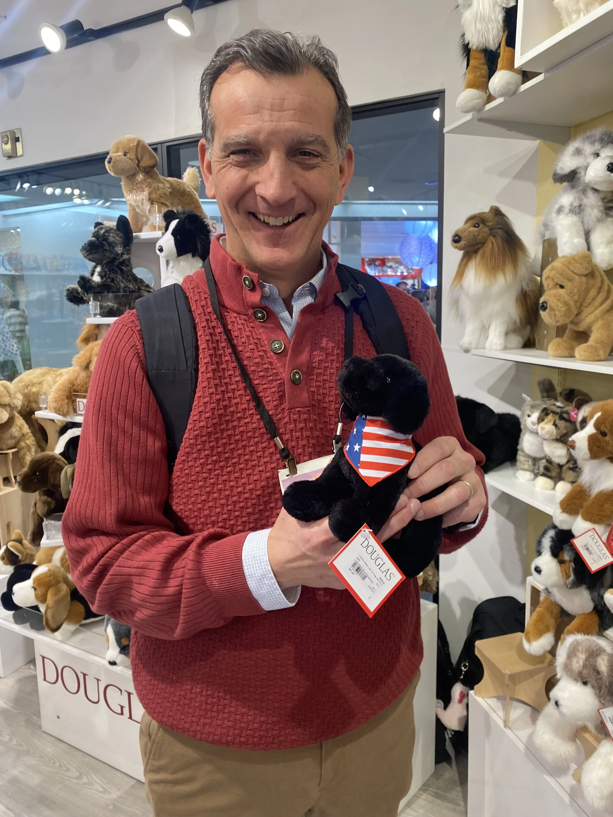 Brian with "Liberty" the Black Lab