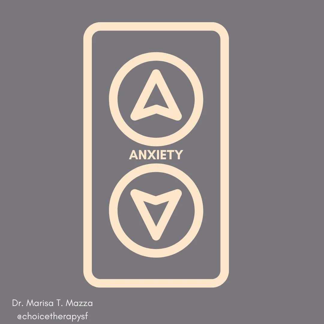 Anxiety is like an elevator &mdash; it rises and falls. If you get off too soon (compulsions), you miss the ride and the opportunity to experience something new.
ERP teaches you how to stick with the anxiety, stay on the ride, and possibly learn some